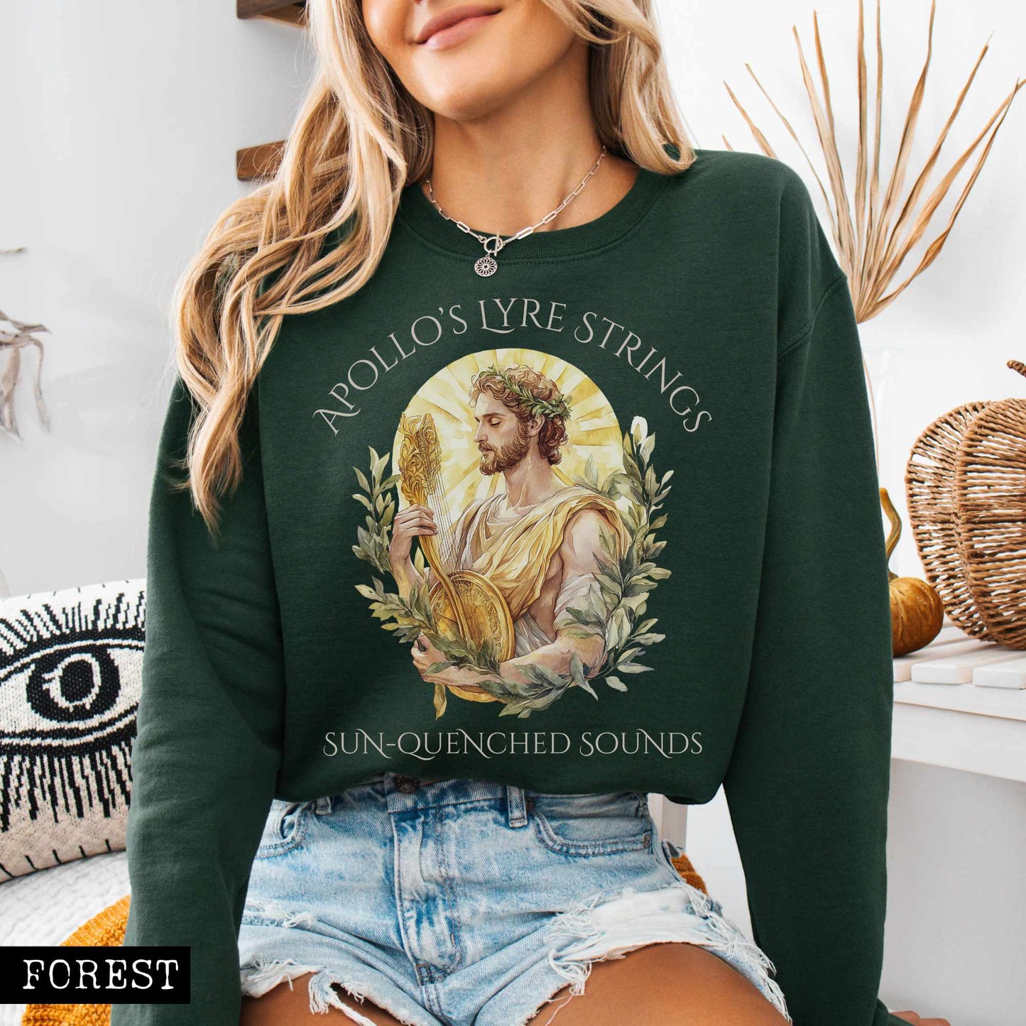 Sweatshirt Apollo's Lyre Strings Sweatshirt The Mystic Eden