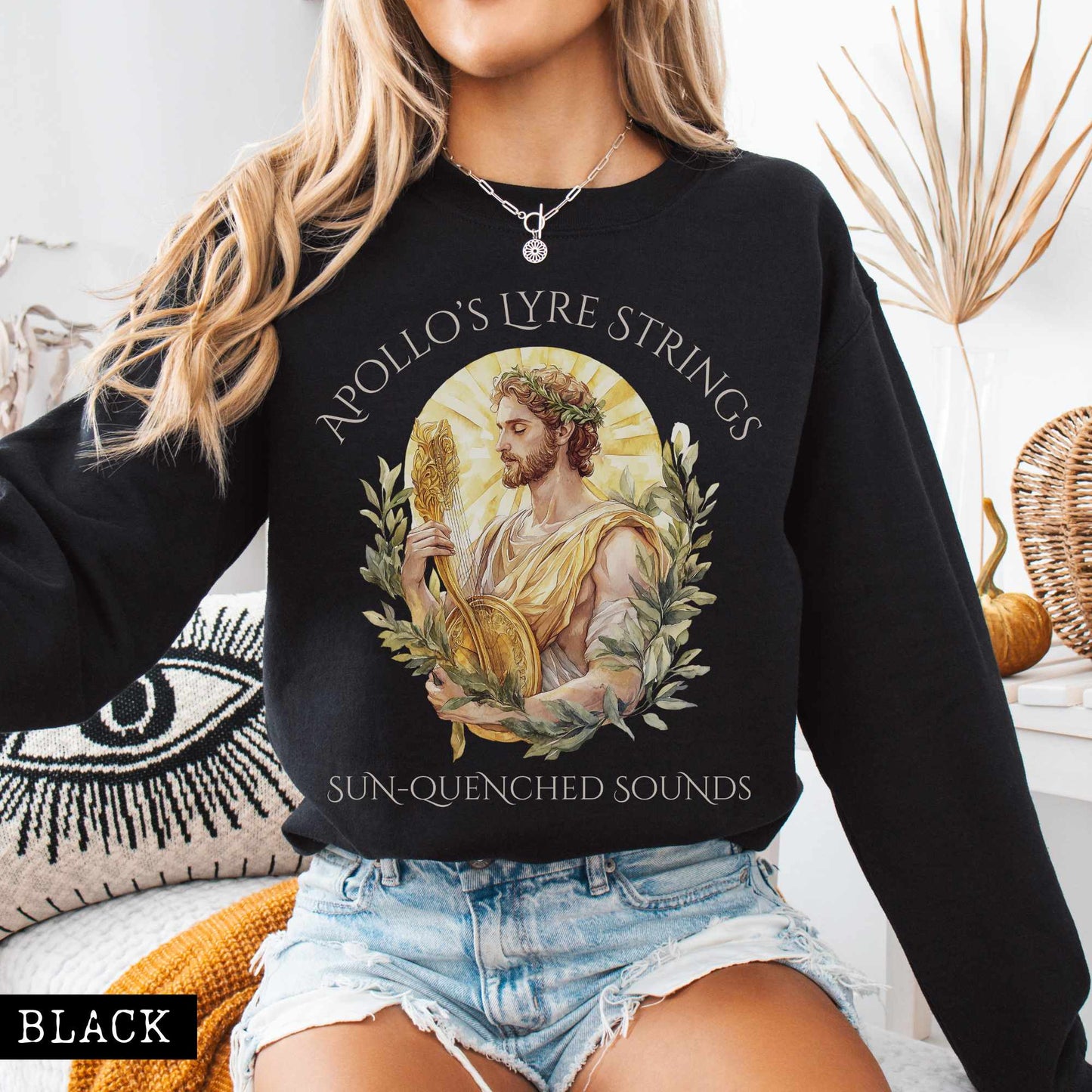 Sweatshirt Apollo's Lyre Strings Sweatshirt The Mystic Eden