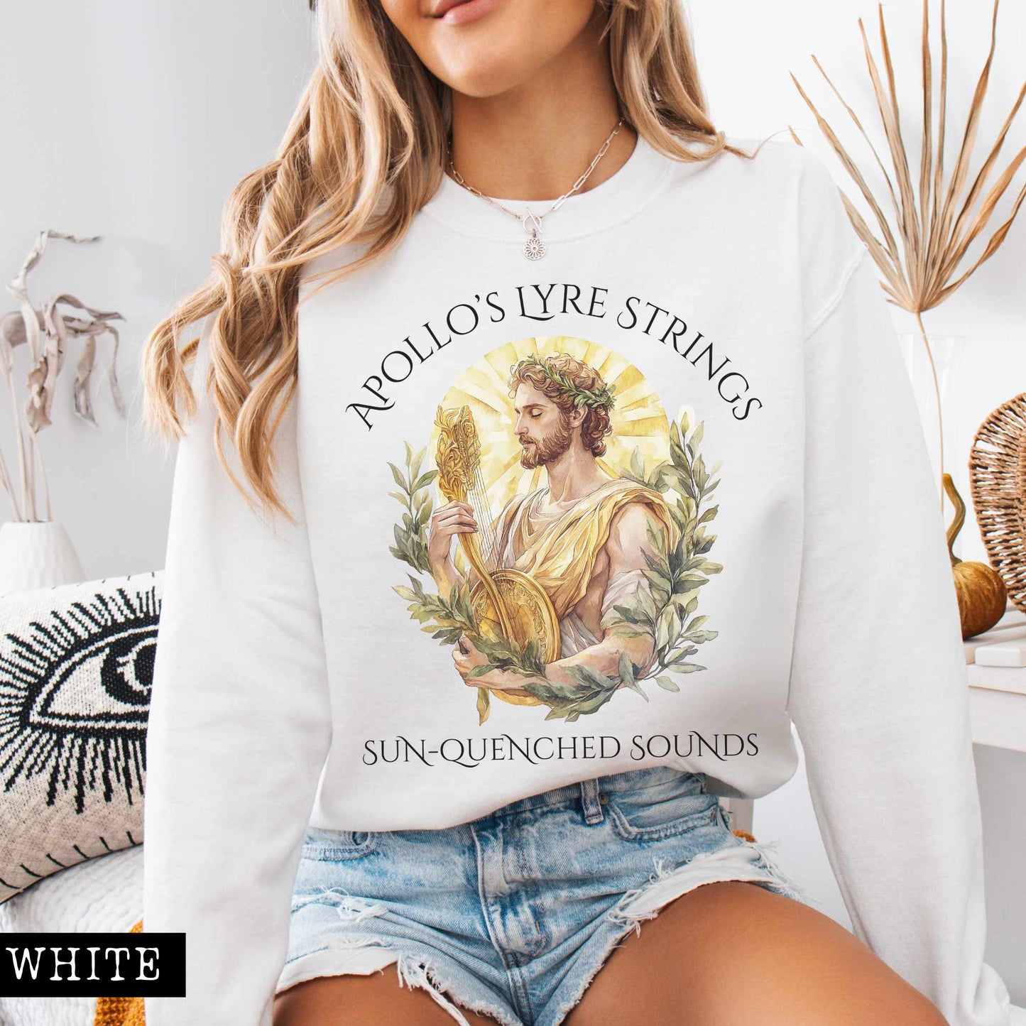Sweatshirt Apollo's Lyre Strings Sweatshirt The Mystic Eden