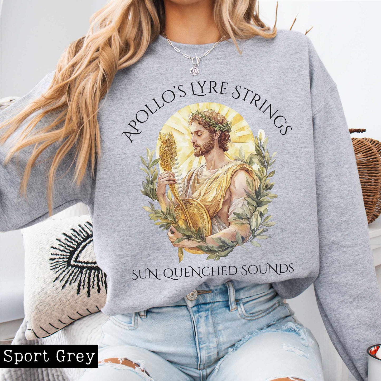 Sweatshirt Apollo's Lyre Strings Sweatshirt The Mystic Eden