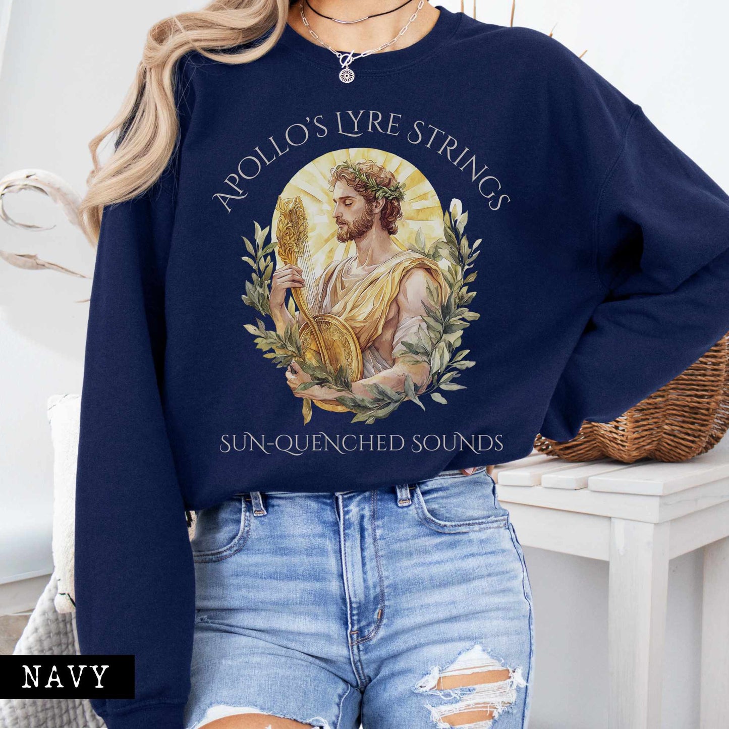 Sweatshirt Apollo's Lyre Strings Sweatshirt The Mystic Eden
