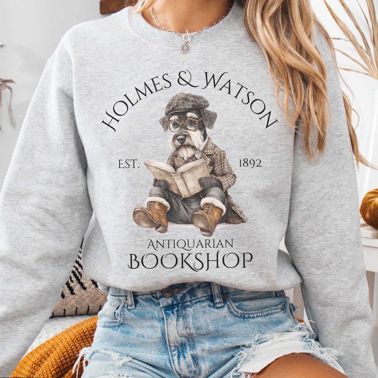 Sweatshirt Ash / S Holmes & Watson Antiquarian Bookshop Sweatshirt The Mystic Eden