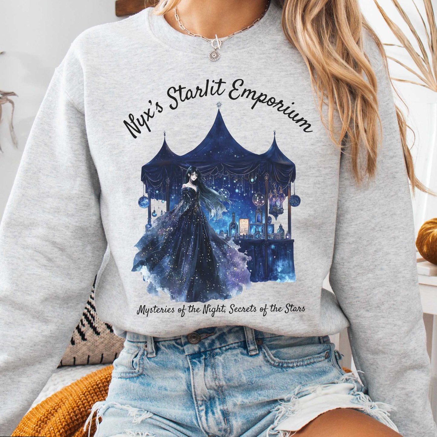 Sweatshirt Ash / S Nyx Starlit Emporium Greek Goddess Sweatshirt The Mystic Eden