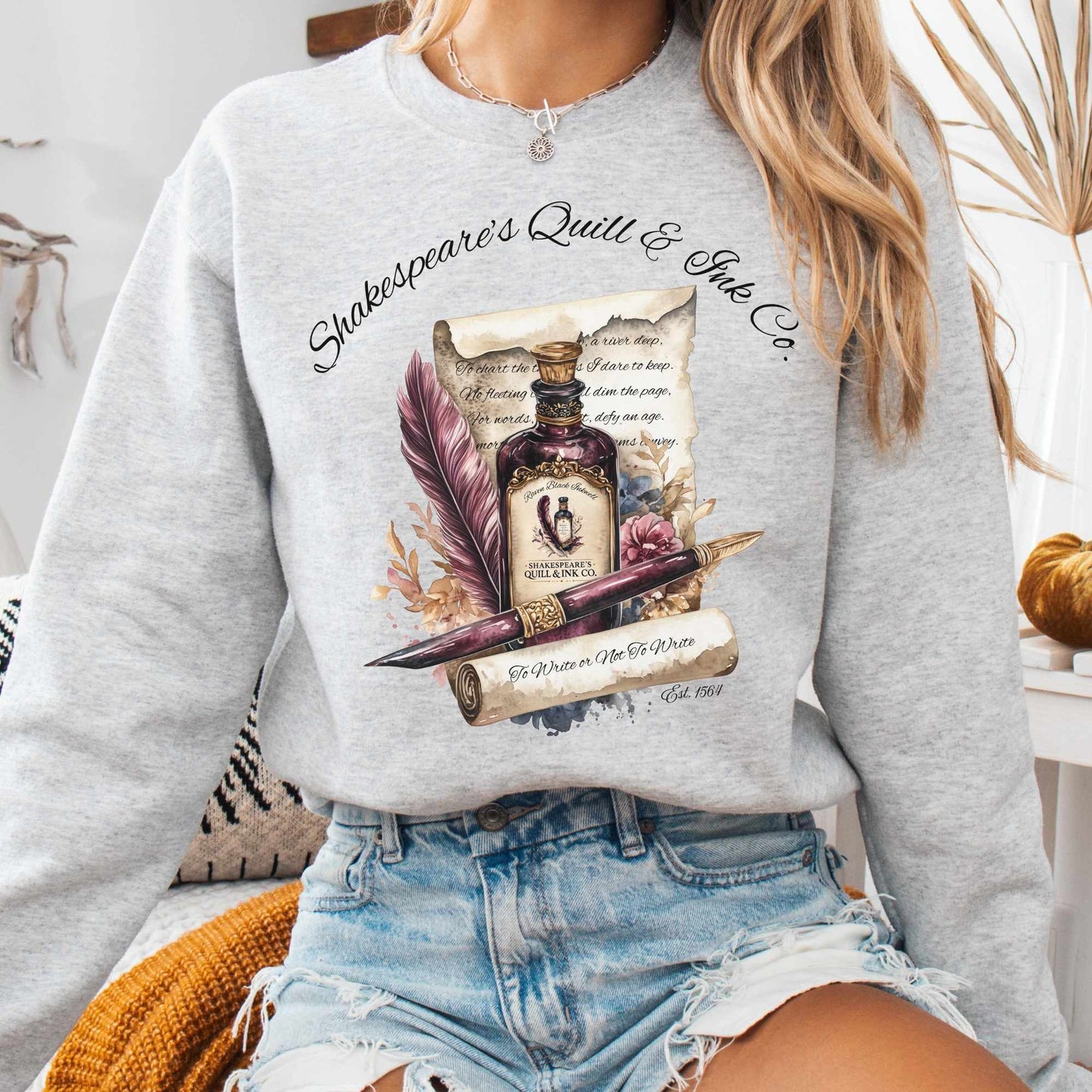 Sweatshirt Ash / S Shakespeare's Quill & Ink Co. Sweatshirt The Mystic Eden