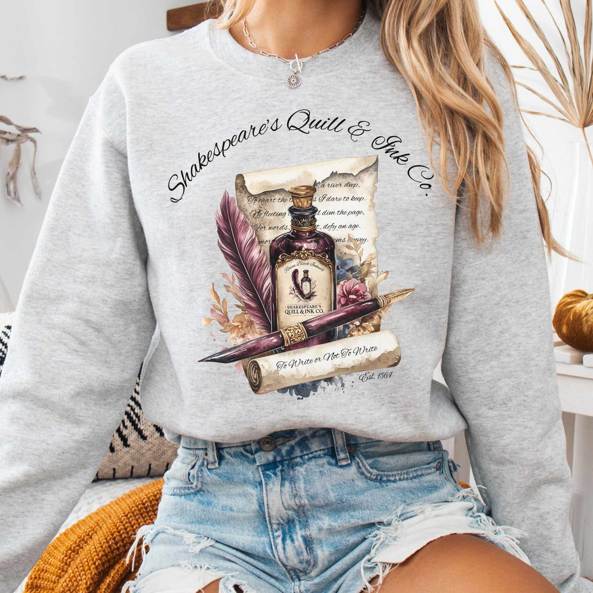Sweatshirt Ash / S Shakespeare's Quill & Ink Co. Sweatshirt The Mystic Eden