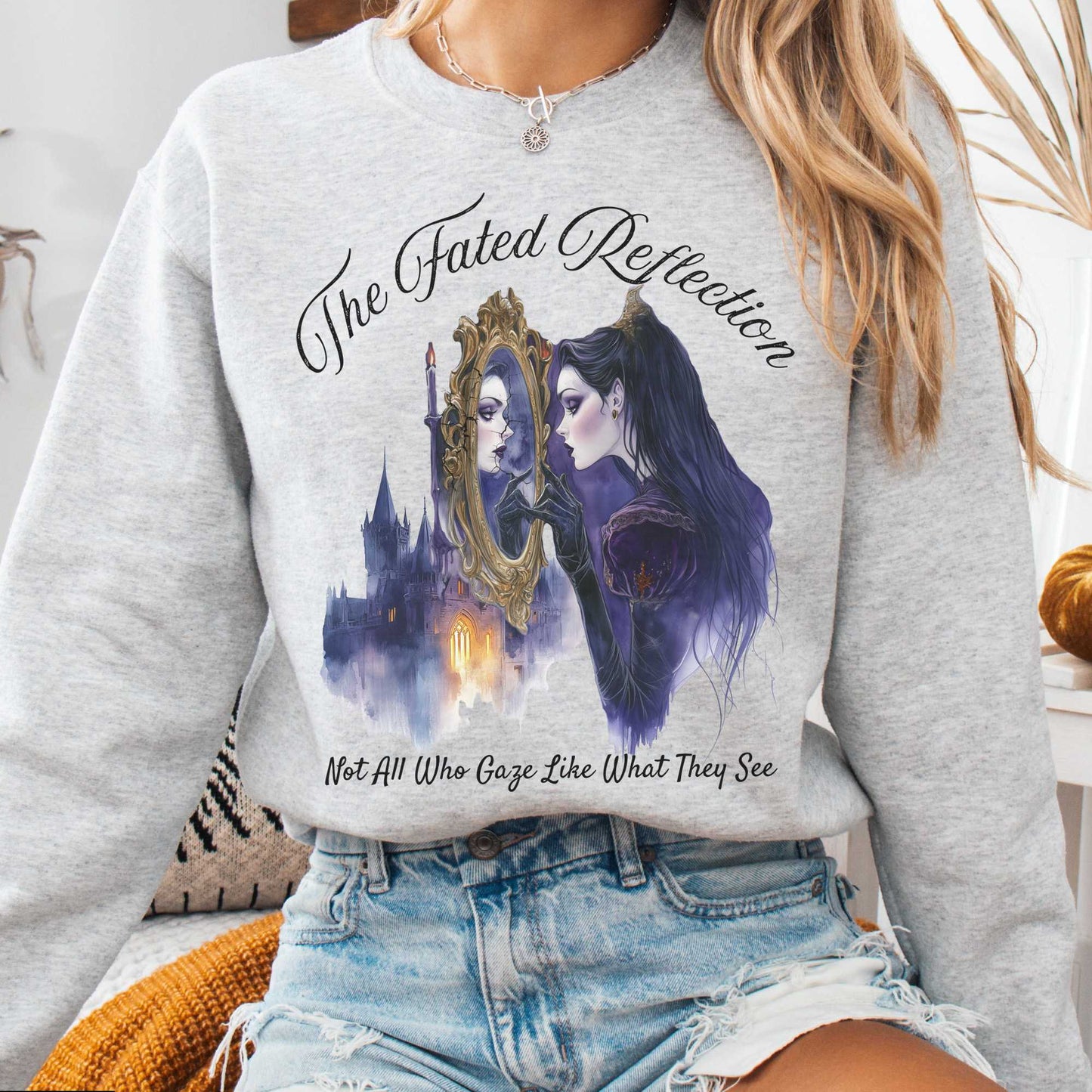 Sweatshirt Ash / S The Fated Reflection Fairytale Sweatshirt The Mystic Eden