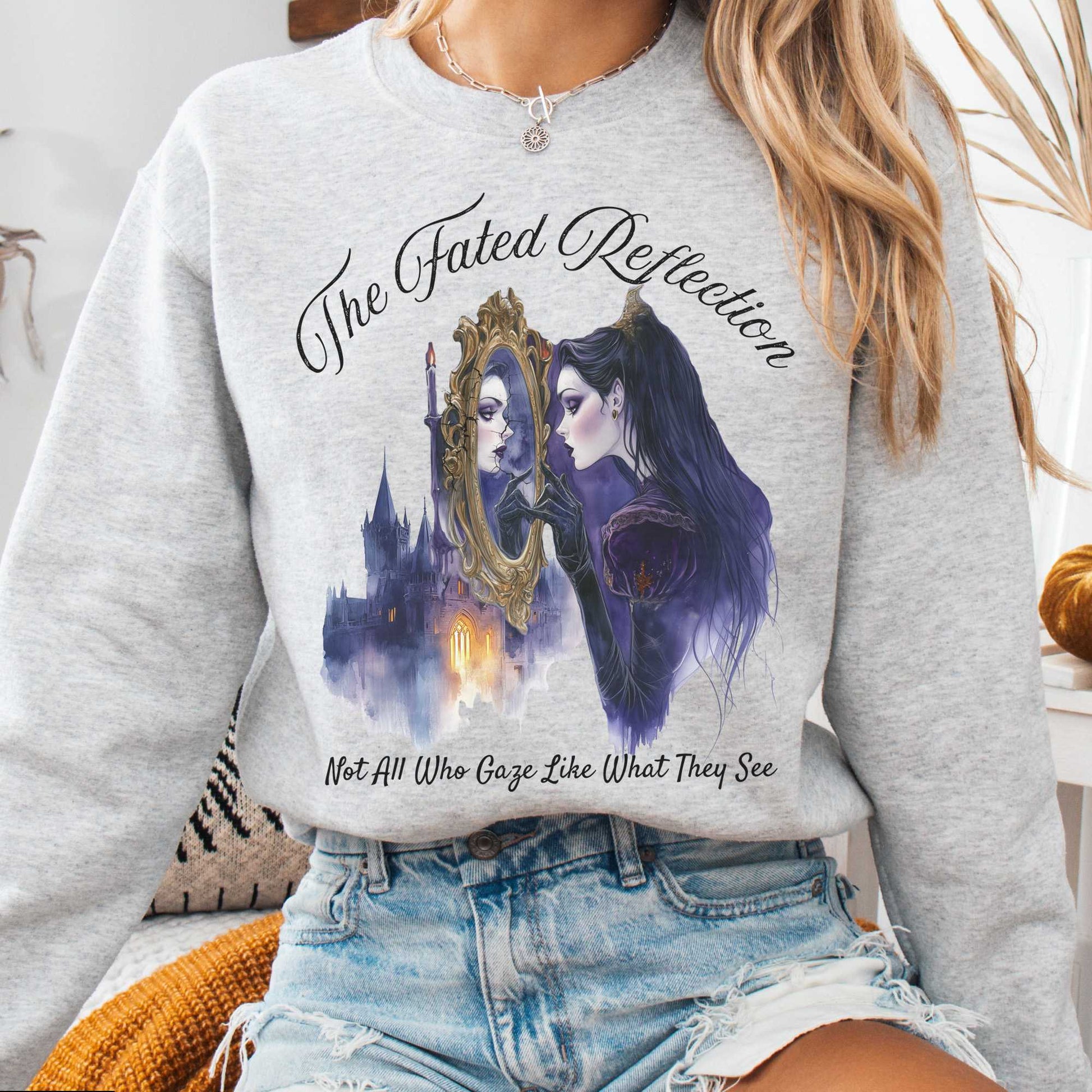 Sweatshirt Ash / S The Fated Reflection Fairytale Sweatshirt The Mystic Eden