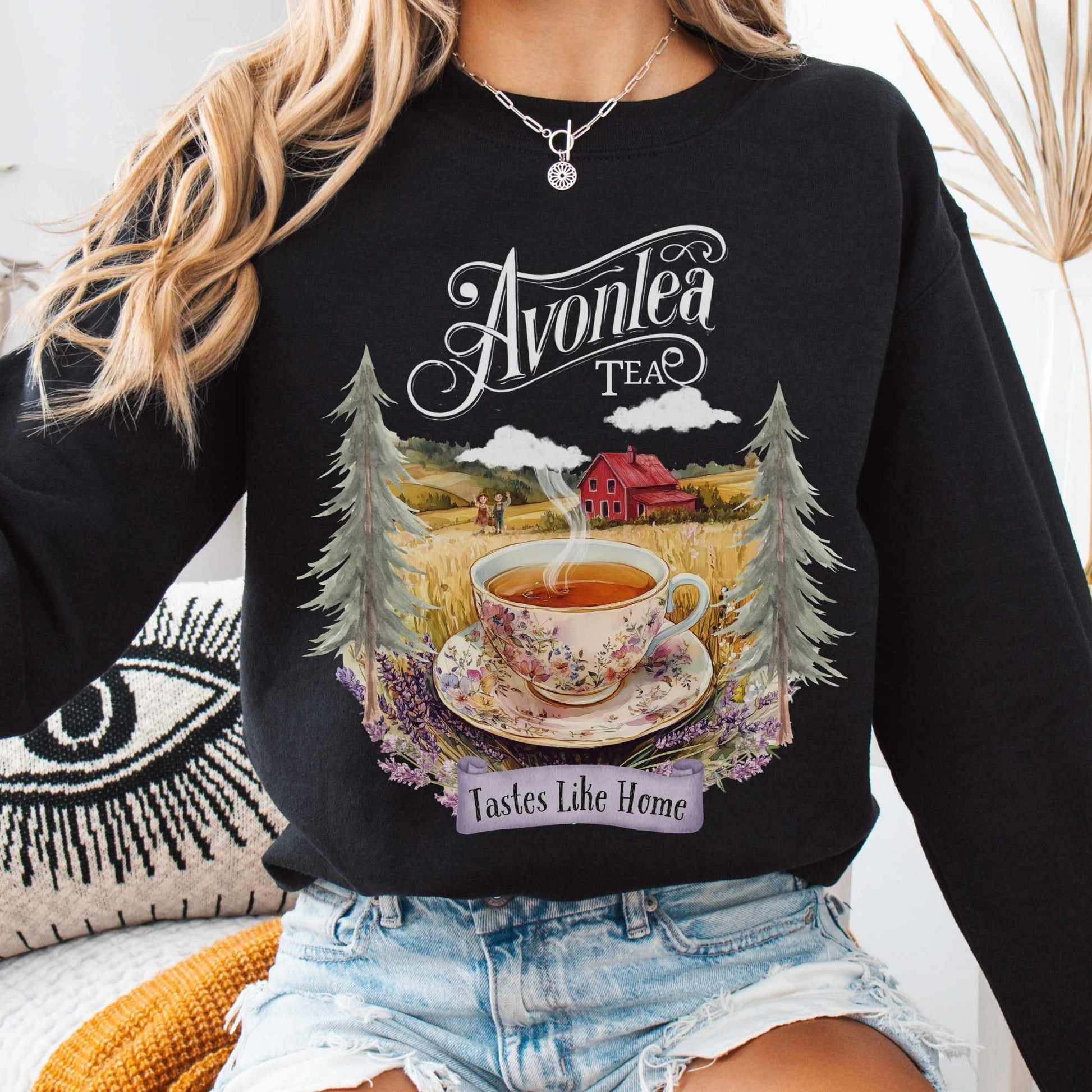 Sweatshirt Black / S Avonlea Tea Anne of Green Gables Sweatshirt The Mystic Eden