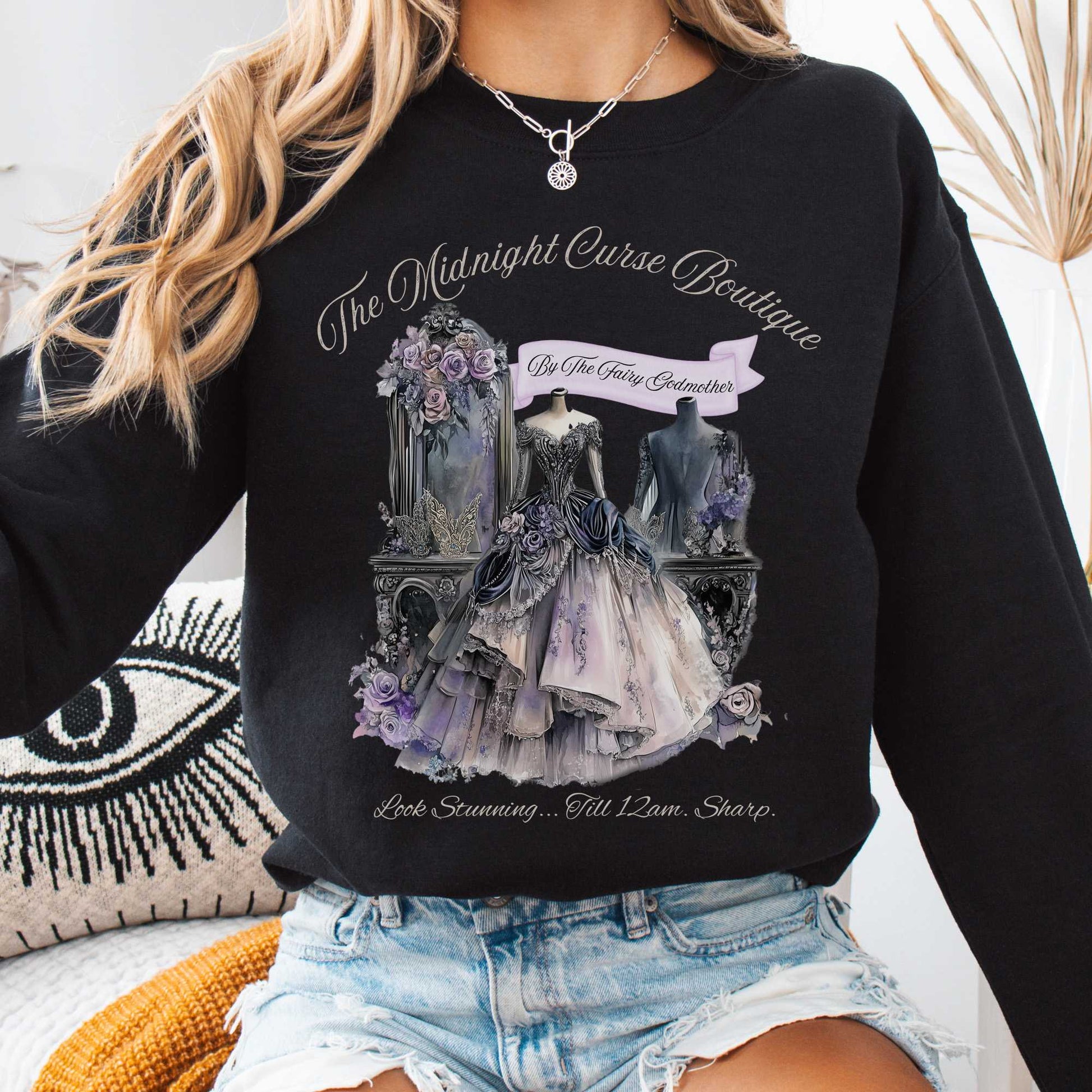 Sweatshirt Black / S The Midnight Curse Boutique Fairytale Sweatshirt The Mystic Eden