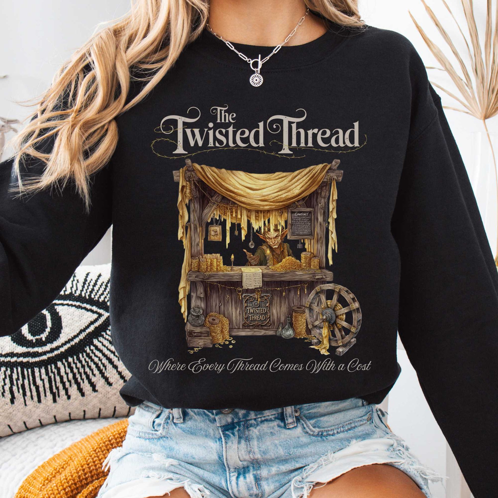 Sweatshirt Black / S The Twisted Thread Fairytale Sweatshirt The Mystic Eden