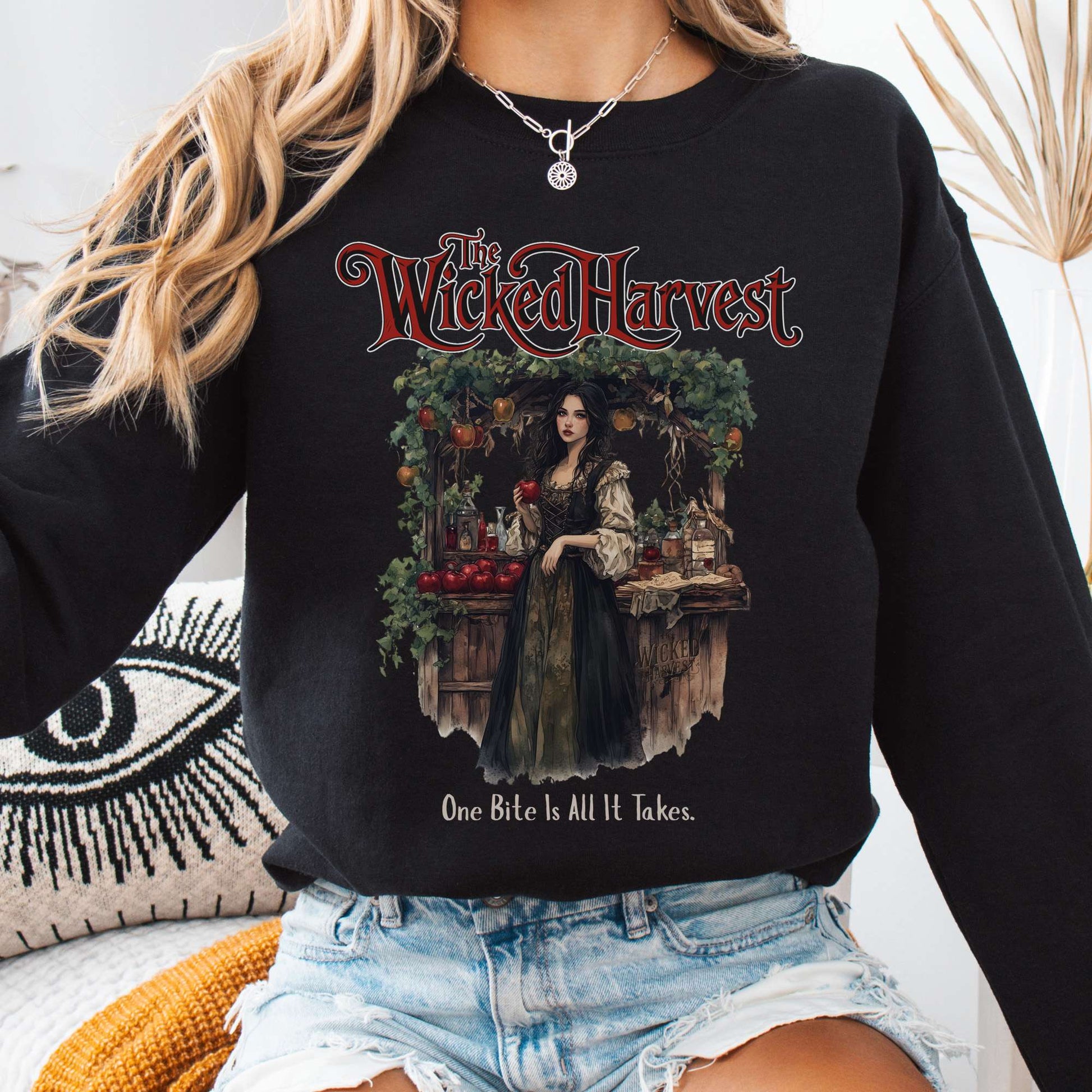Sweatshirt Black / S The Wicked Harvest Fairytale Sweatshirt The Mystic Eden