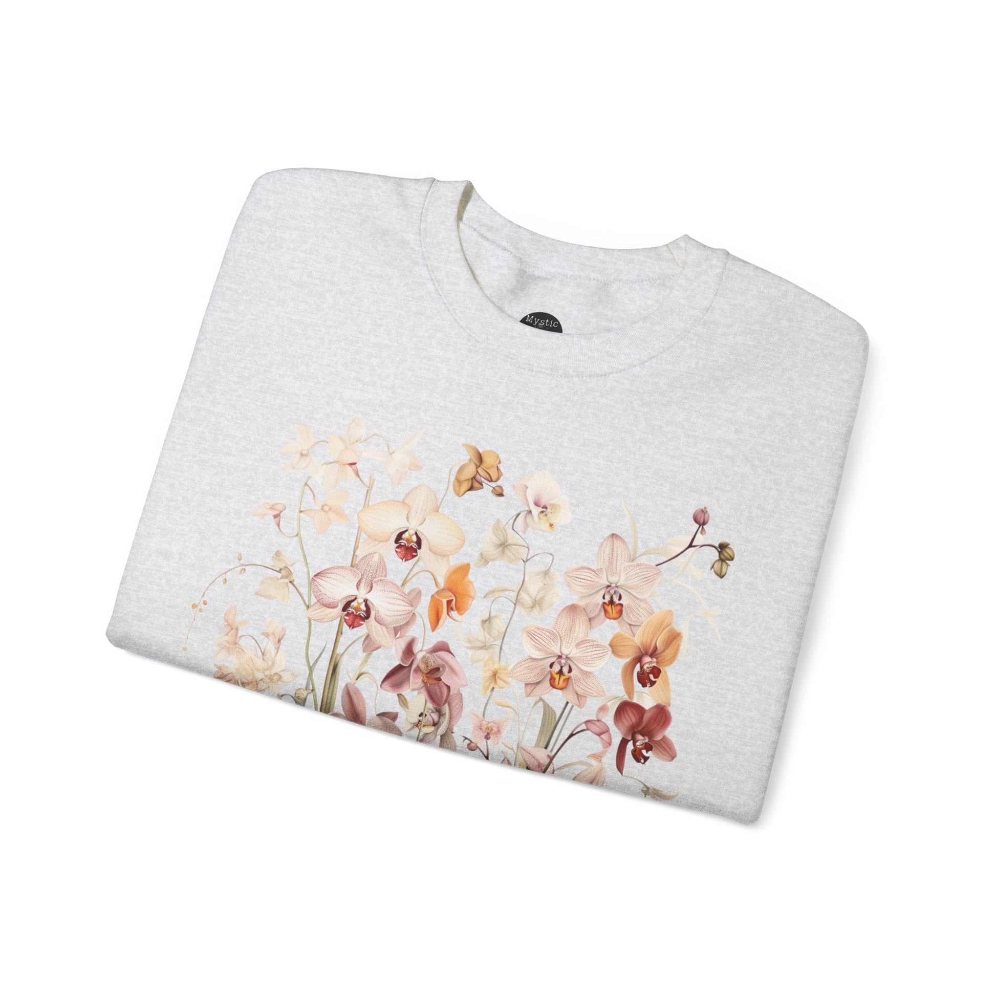 Sweatshirt Cottagecore Wildflower Orchid Sweatshirt The Mystic Eden