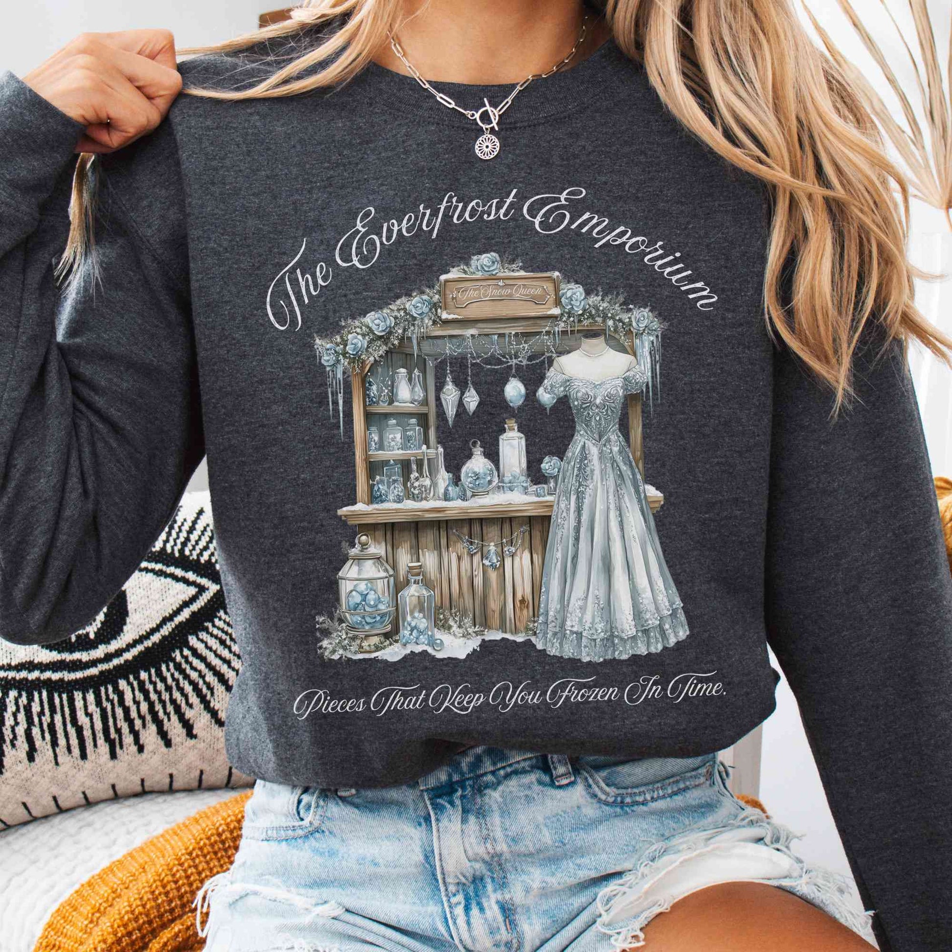 Sweatshirt Dark Heather / S The Everfrost Emporium Fairytale Sweatshirt The Mystic Eden