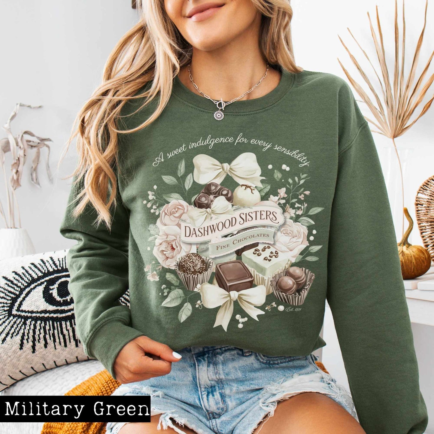 Sweatshirt Dashwood Sisters Fine Chocolates Sweatshirt The Mystic Eden