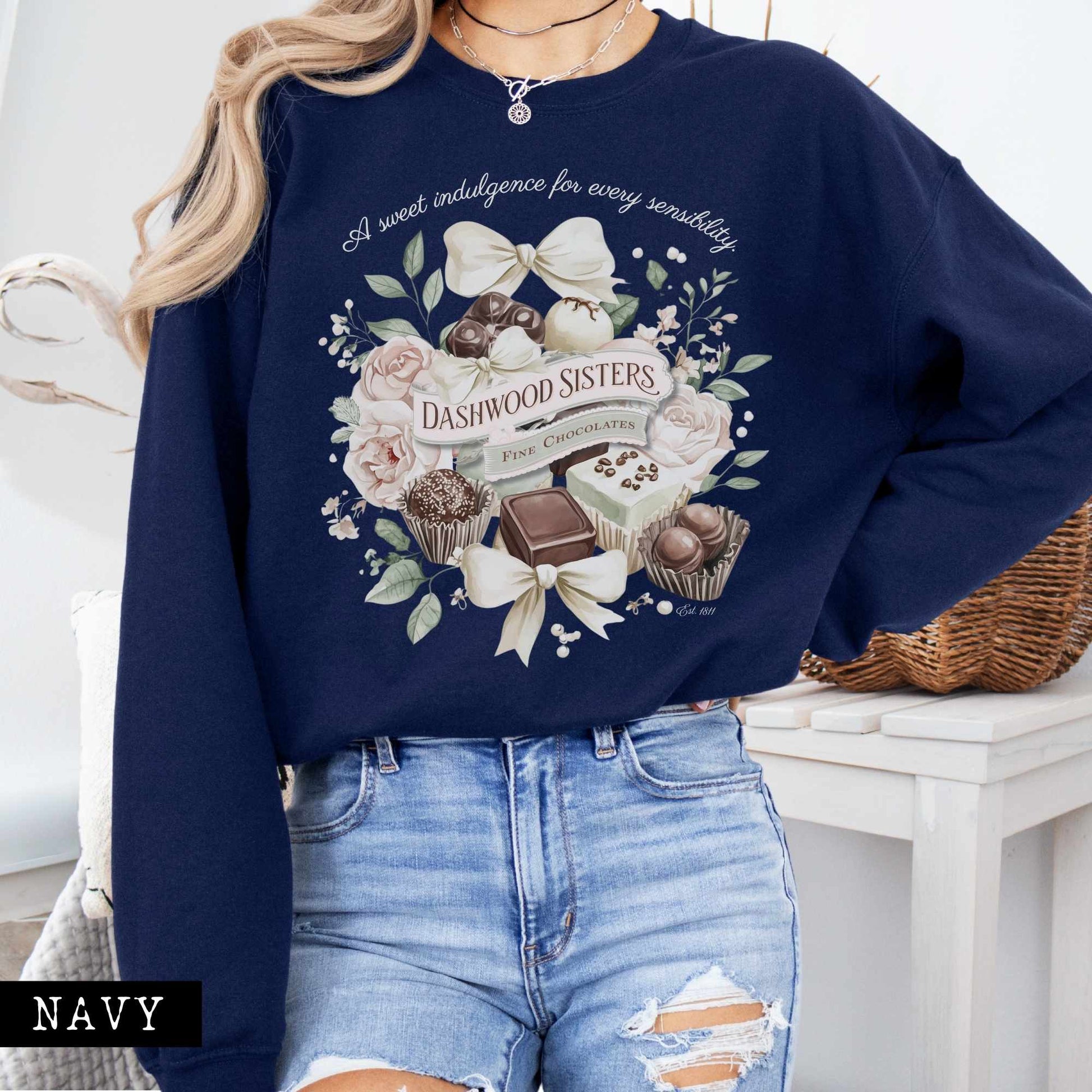 Sweatshirt Dashwood Sisters Fine Chocolates Sweatshirt The Mystic Eden