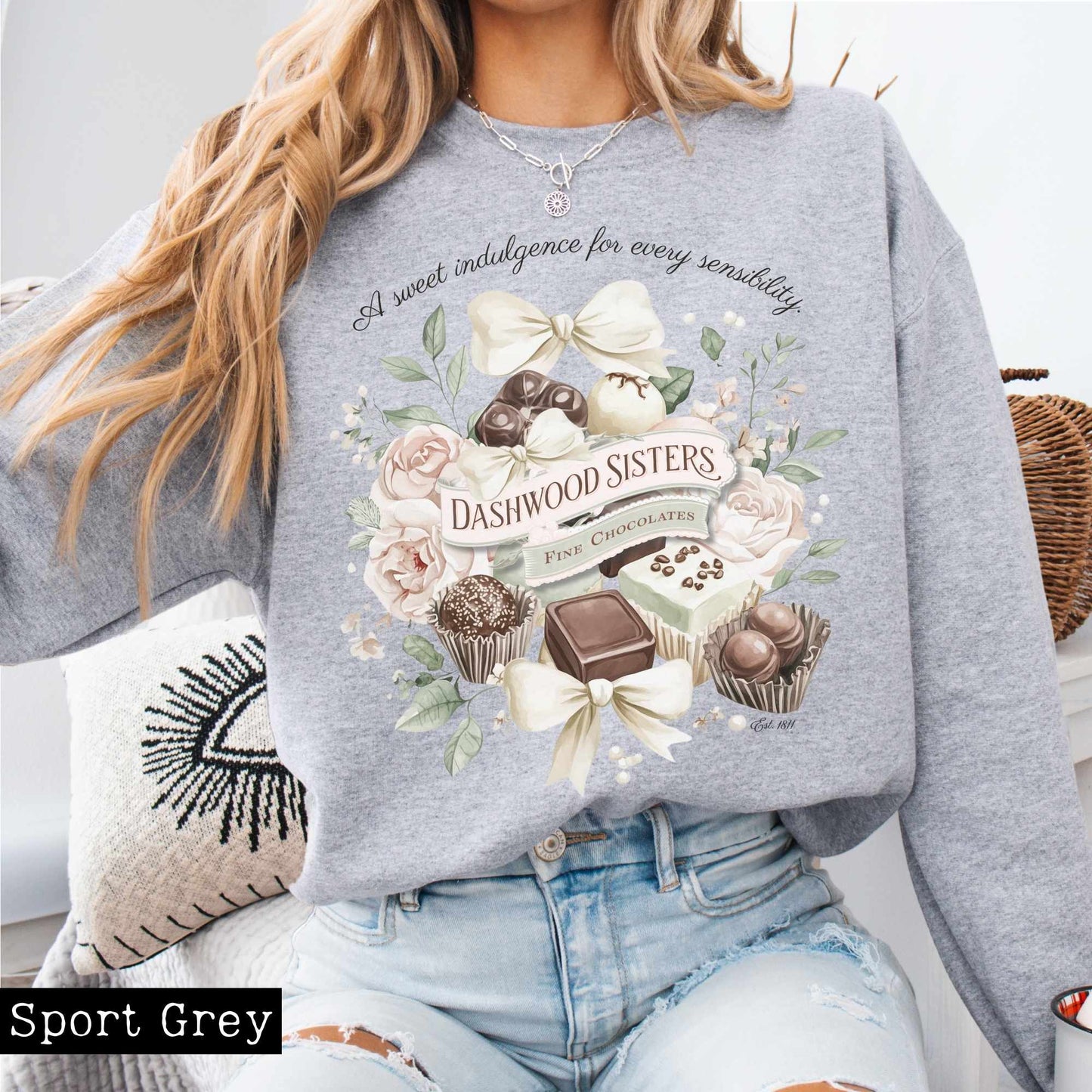 Sweatshirt Dashwood Sisters Fine Chocolates Sweatshirt The Mystic Eden