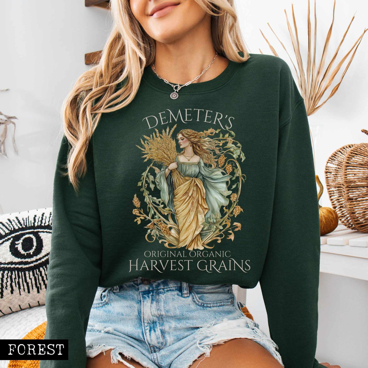 Sweatshirt Demeter's Original Organic Harvest Grains Sweatshirt The Mystic Eden