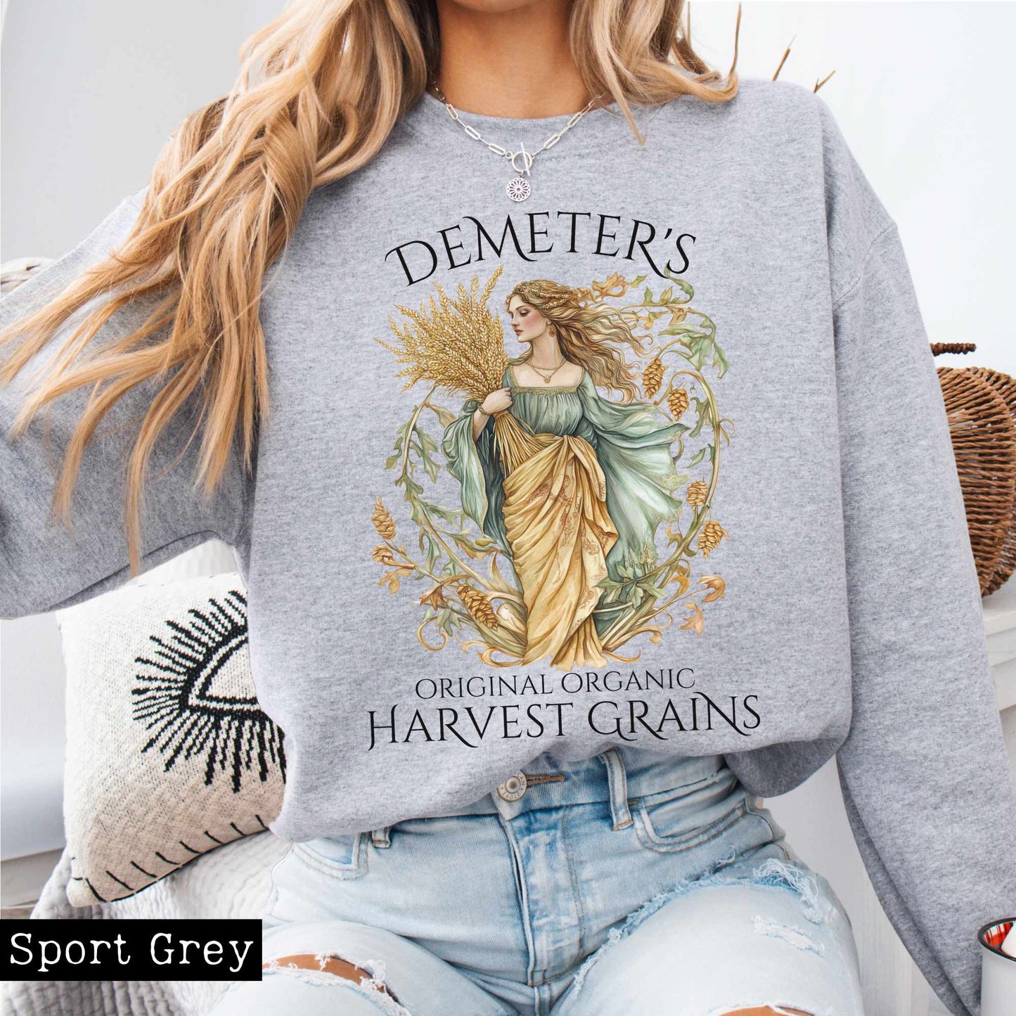 Sweatshirt Demeter's Original Organic Harvest Grains Sweatshirt The Mystic Eden