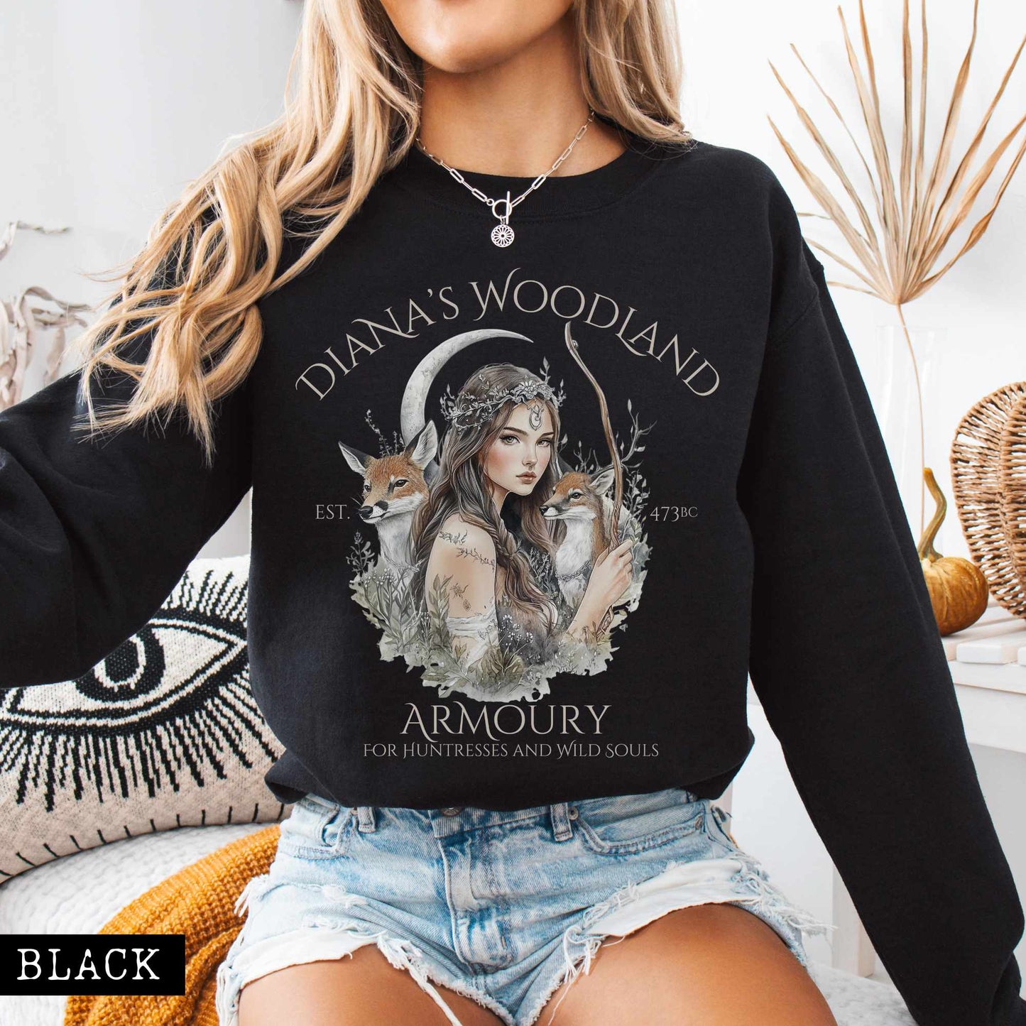 Sweatshirt Diana's Woodland Armoury Sweatshirt The Mystic Eden