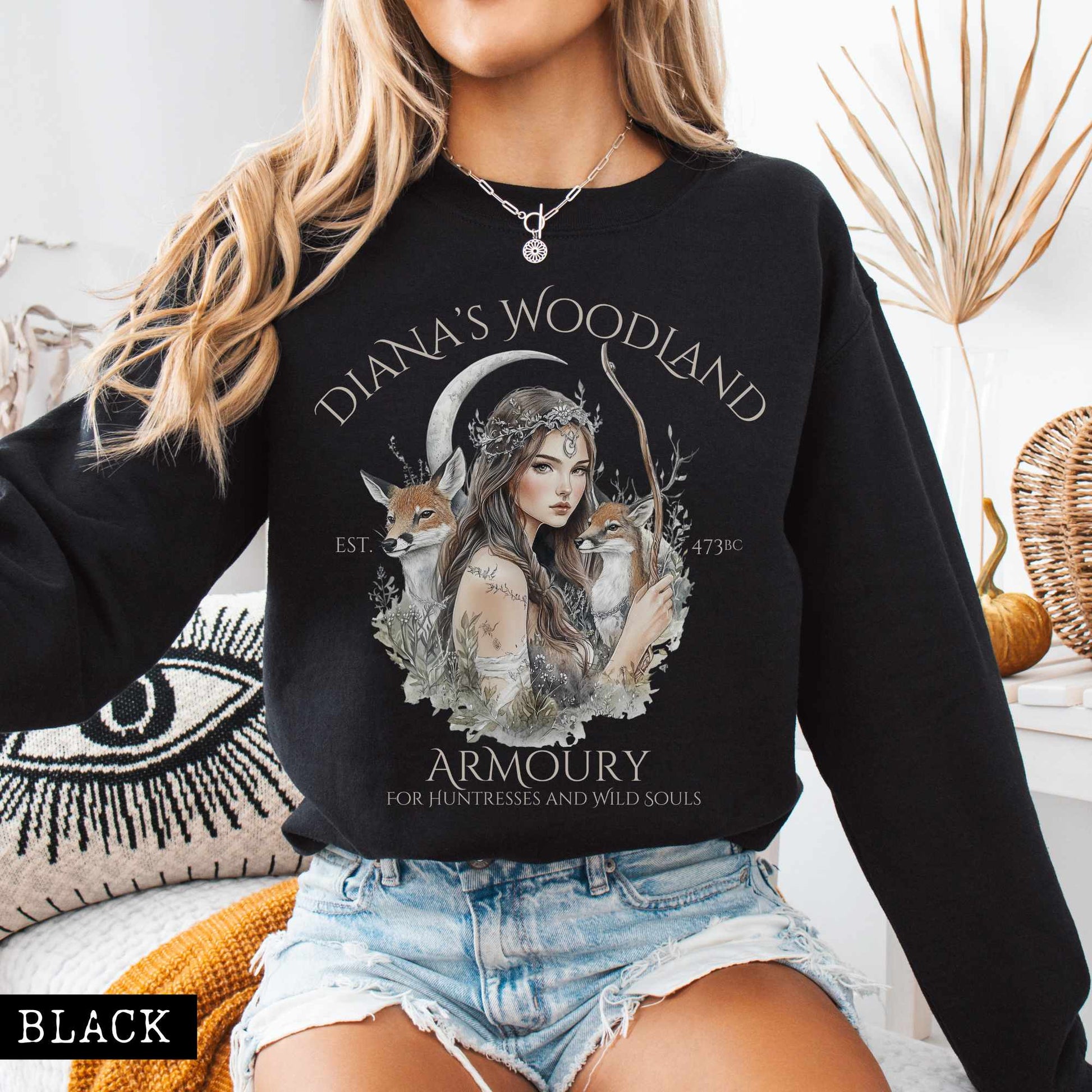 Sweatshirt Diana's Woodland Armoury Sweatshirt The Mystic Eden