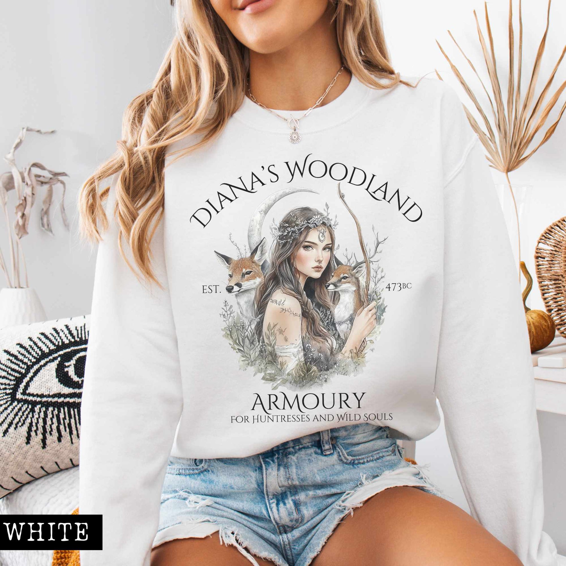 Sweatshirt Diana's Woodland Armoury Sweatshirt The Mystic Eden