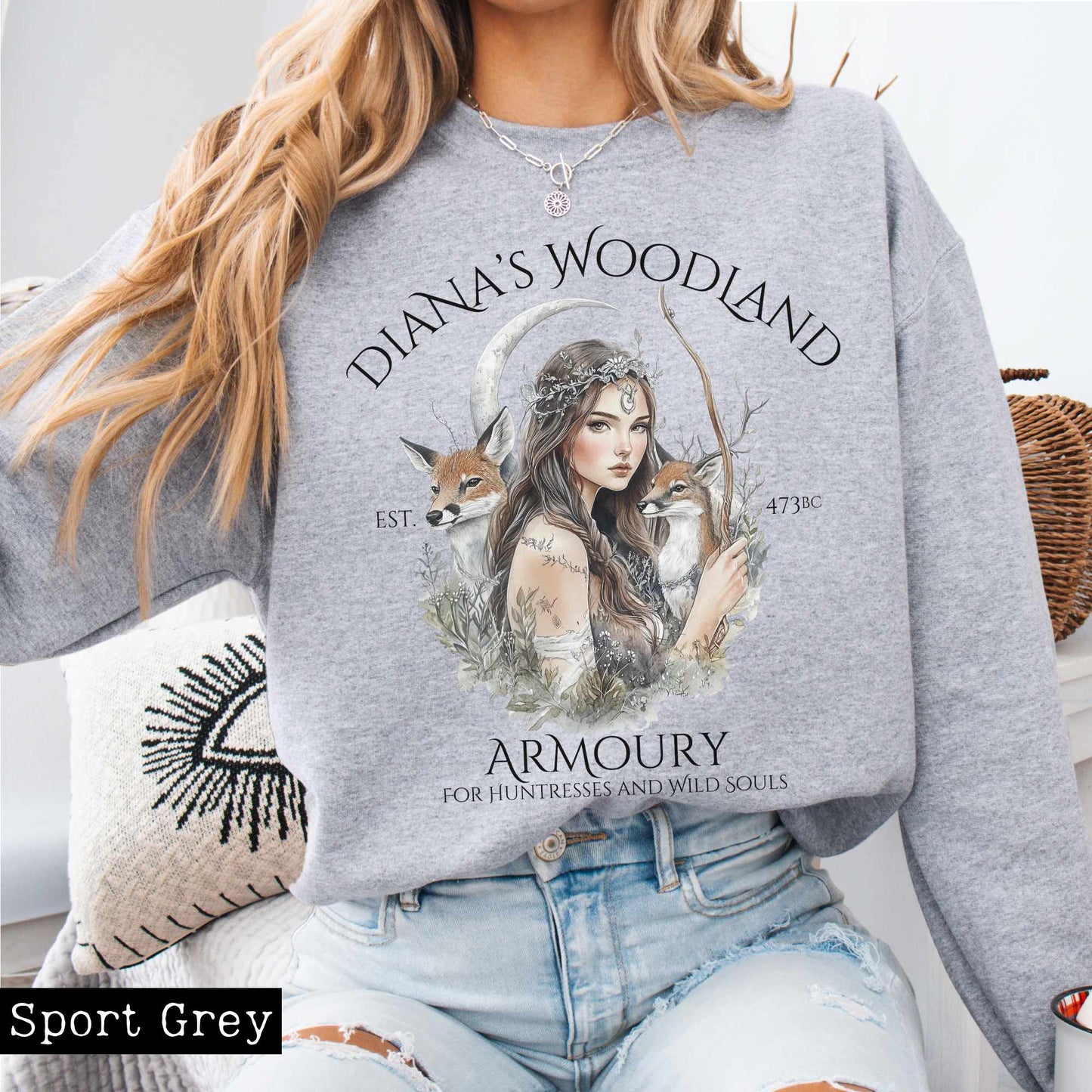 Sweatshirt Diana's Woodland Armoury Sweatshirt The Mystic Eden
