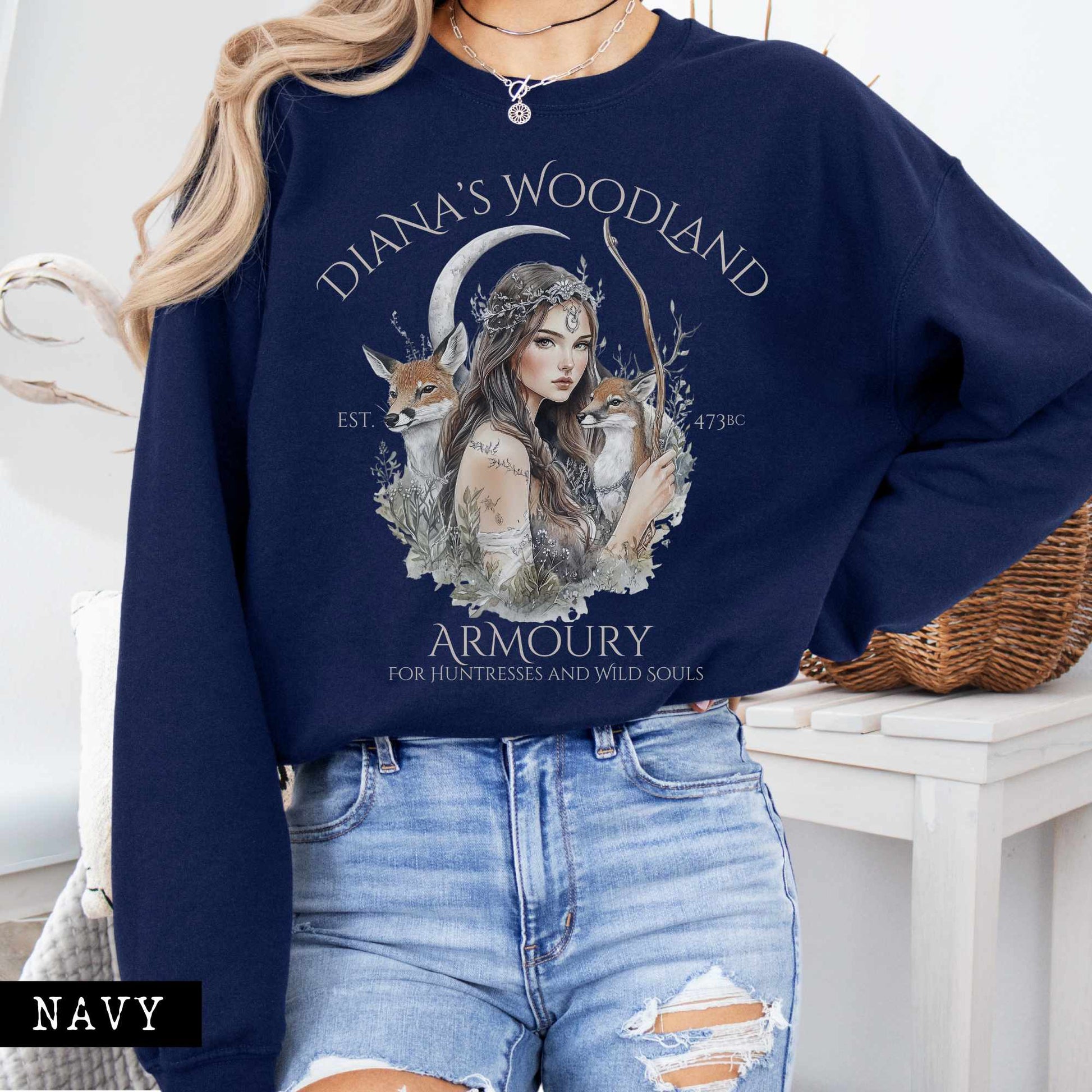 Sweatshirt Diana's Woodland Armoury Sweatshirt The Mystic Eden