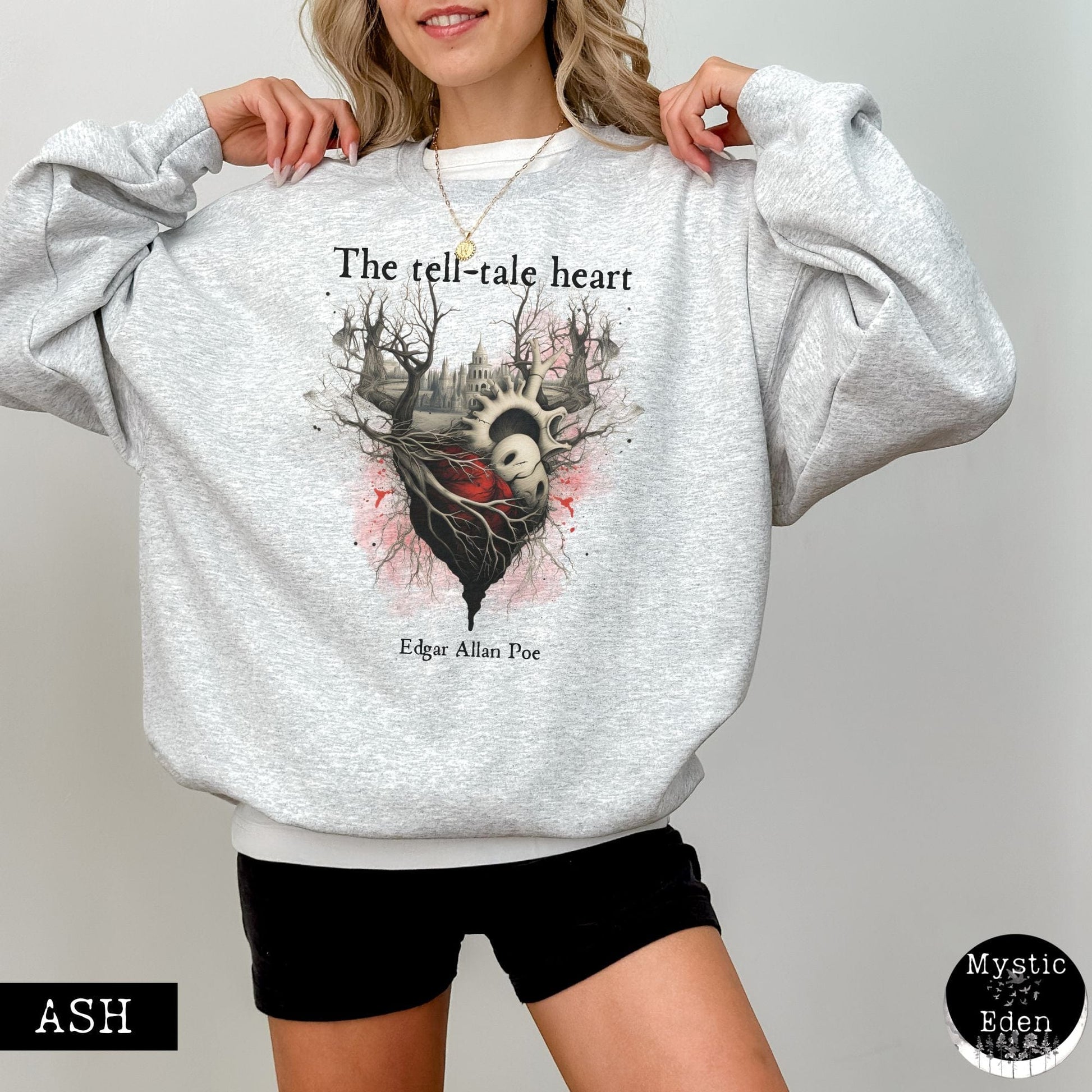 Sweatshirt Edgar Allan Poe The Tell Tale Heart Sweatshirt The Mystic Eden