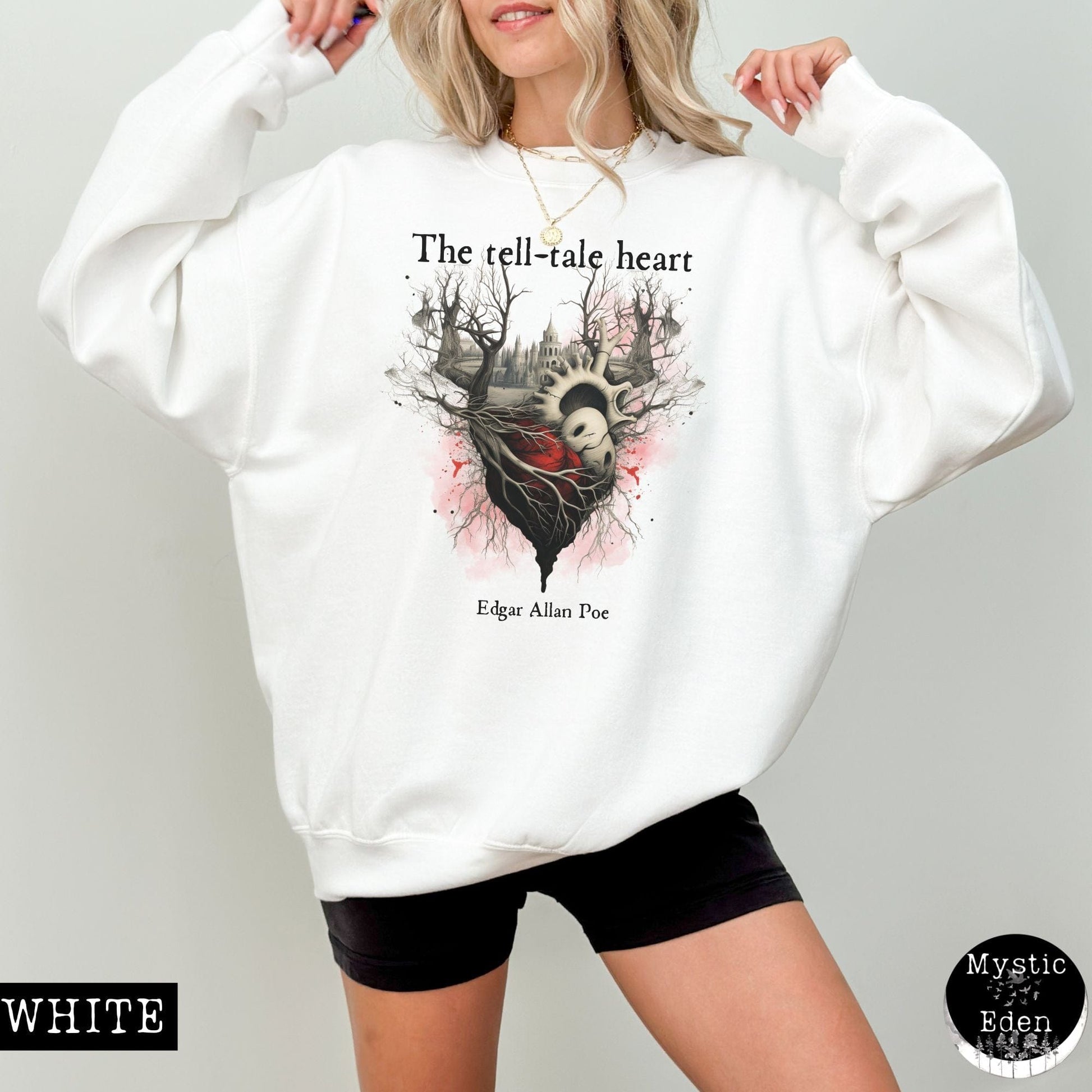 Sweatshirt Edgar Allan Poe The Tell Tale Heart Sweatshirt The Mystic Eden