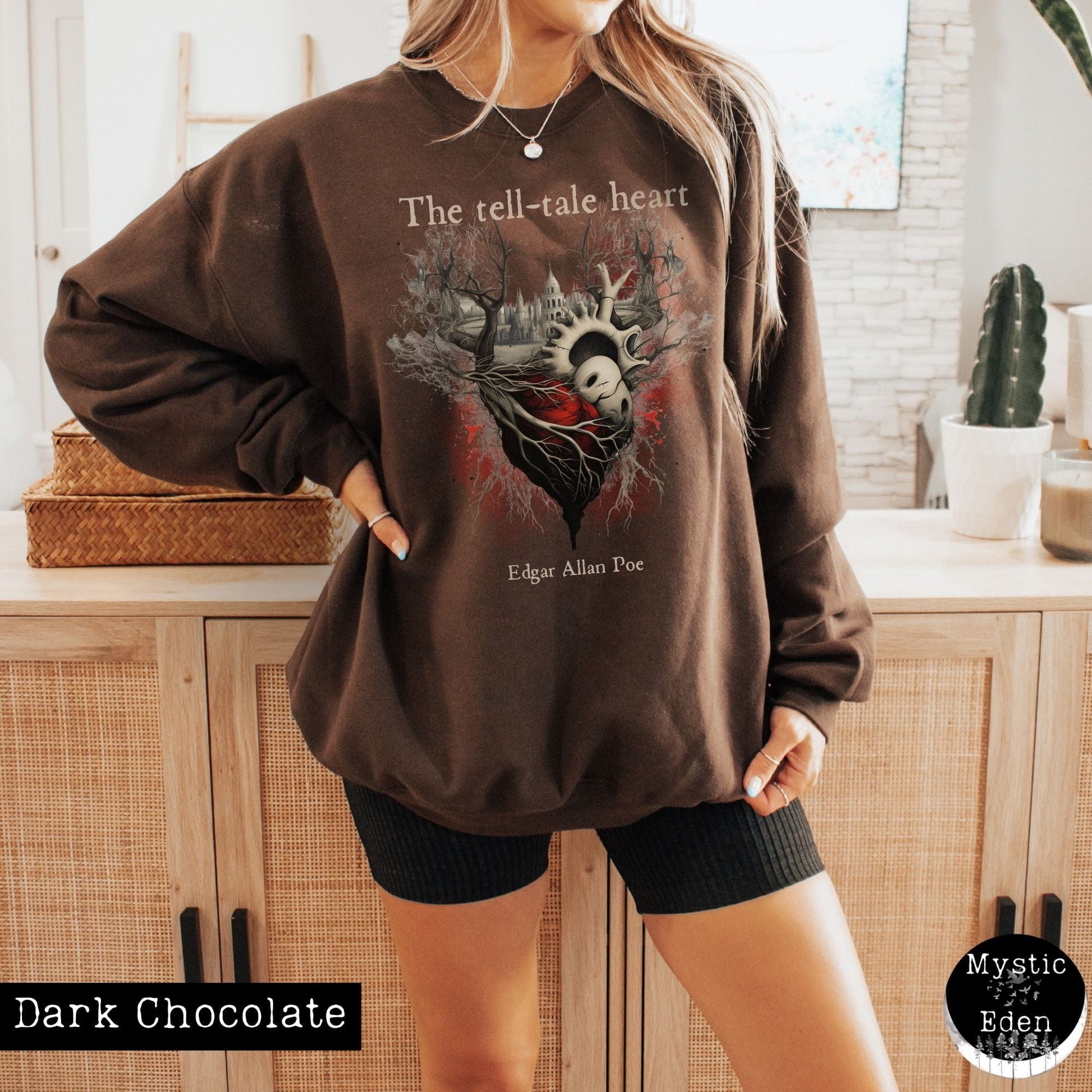 Sweatshirt Edgar Allan Poe The Tell Tale Heart Sweatshirt The Mystic Eden