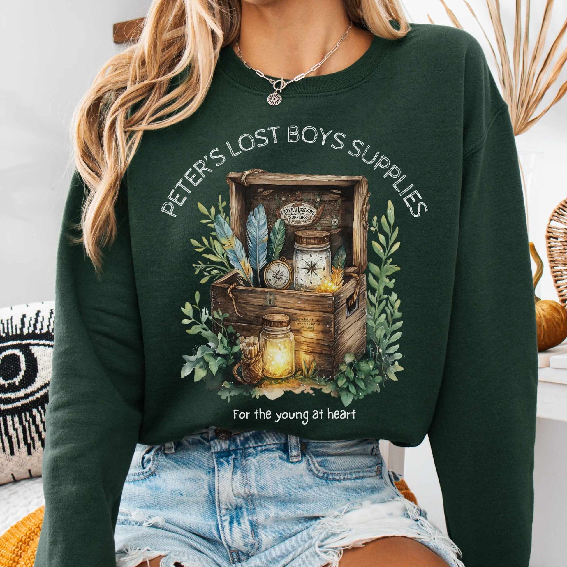 Sweatshirt Forest Green / S Peter's Lost Boys Supplies Sweatshirt The Mystic Eden