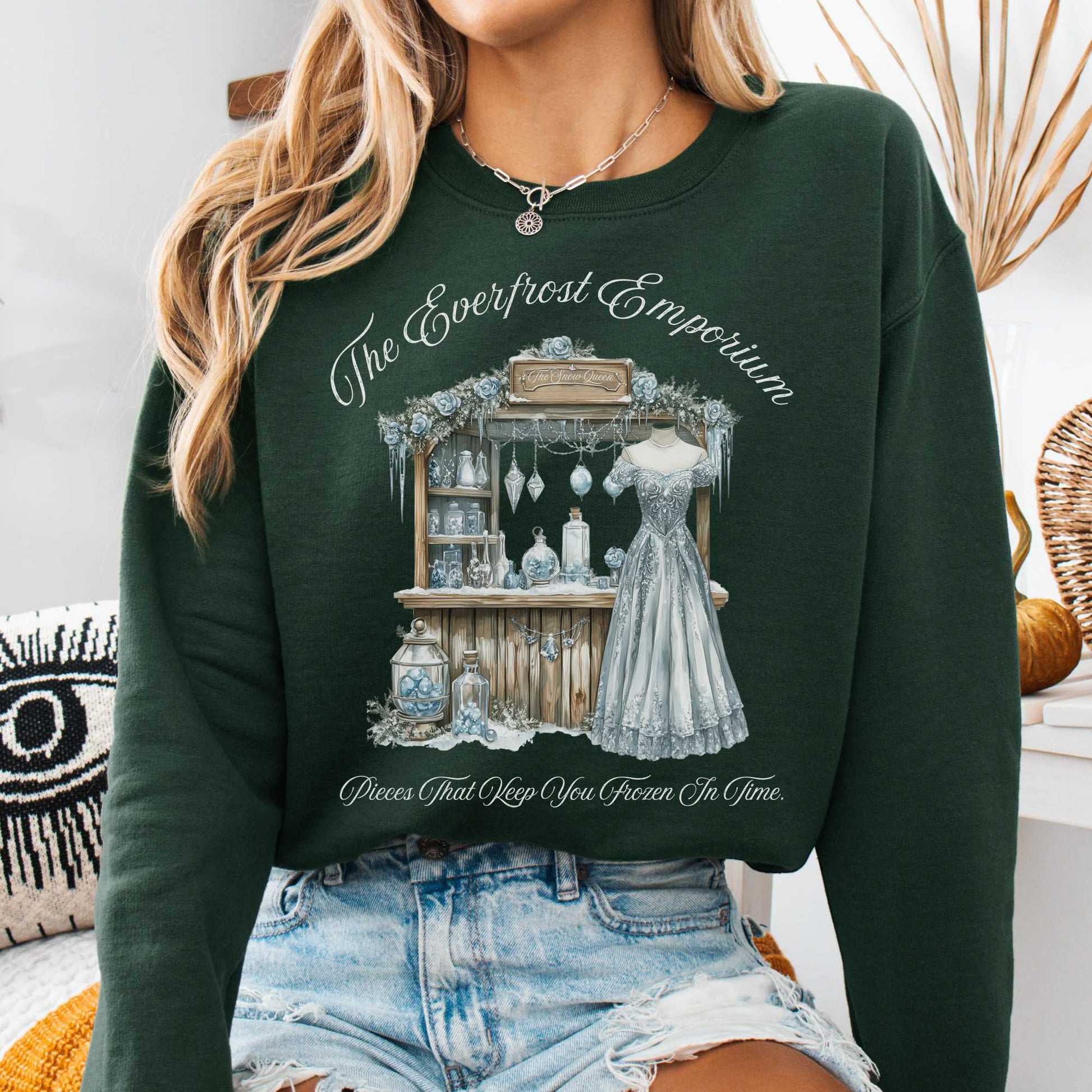 Sweatshirt Forest Green / S The Everfrost Emporium Fairytale Sweatshirt The Mystic Eden