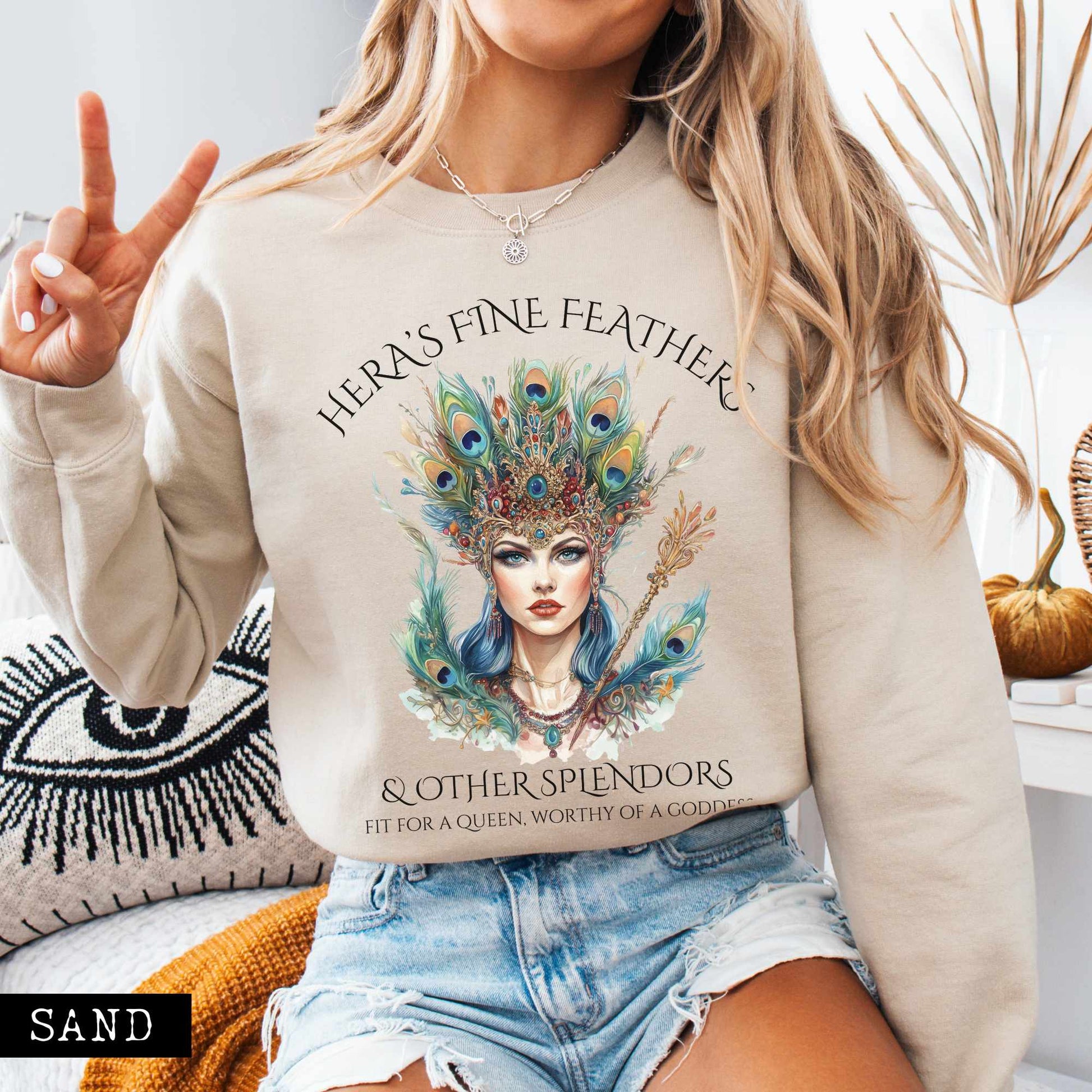 Sweatshirt Hera's Fine Feathers & Other Splendors Sweatshirt The Mystic Eden