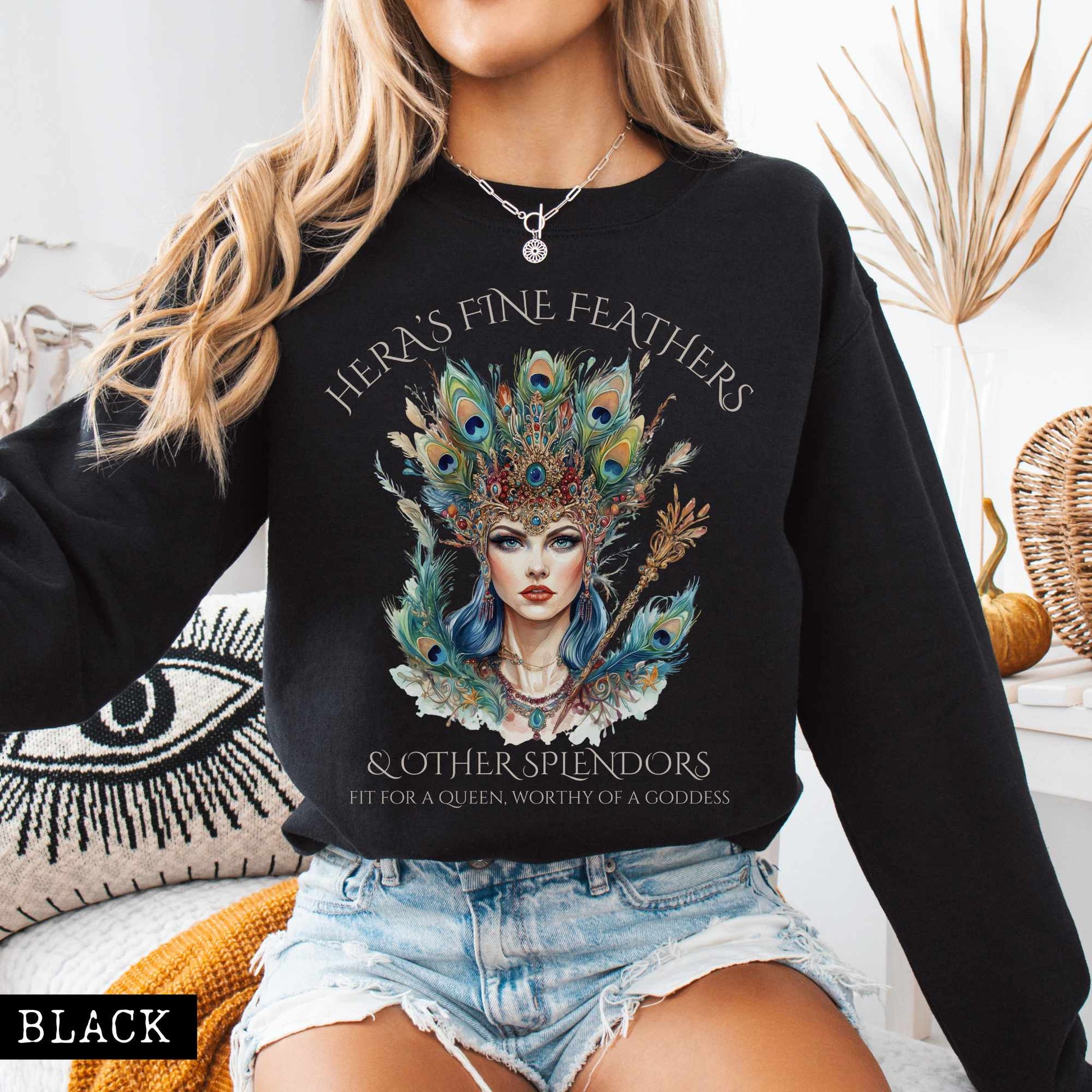 Sweatshirt Hera's Fine Feathers & Other Splendors Sweatshirt The Mystic Eden
