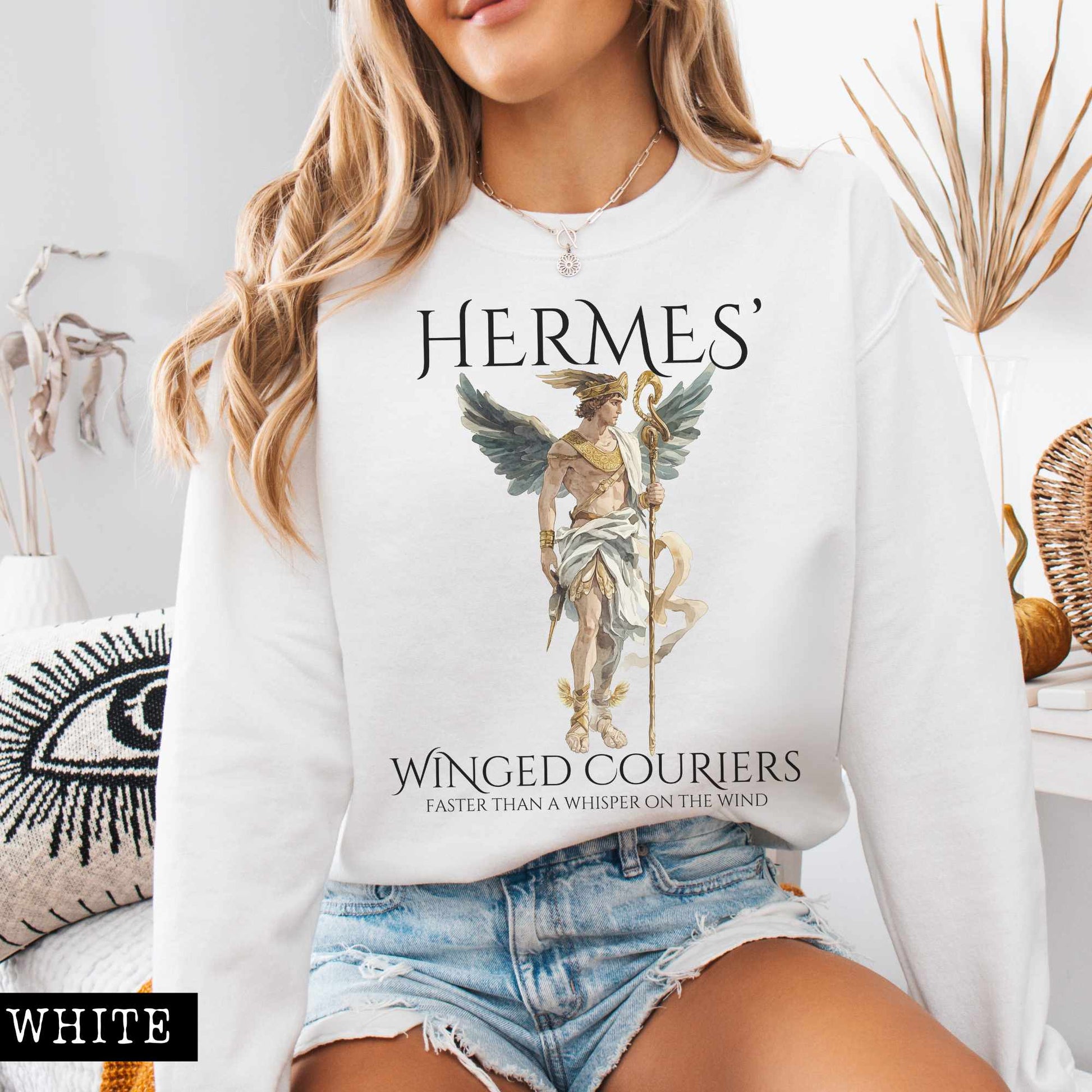 Sweatshirt Hermes' Winged Couriers Sweatshirt The Mystic Eden