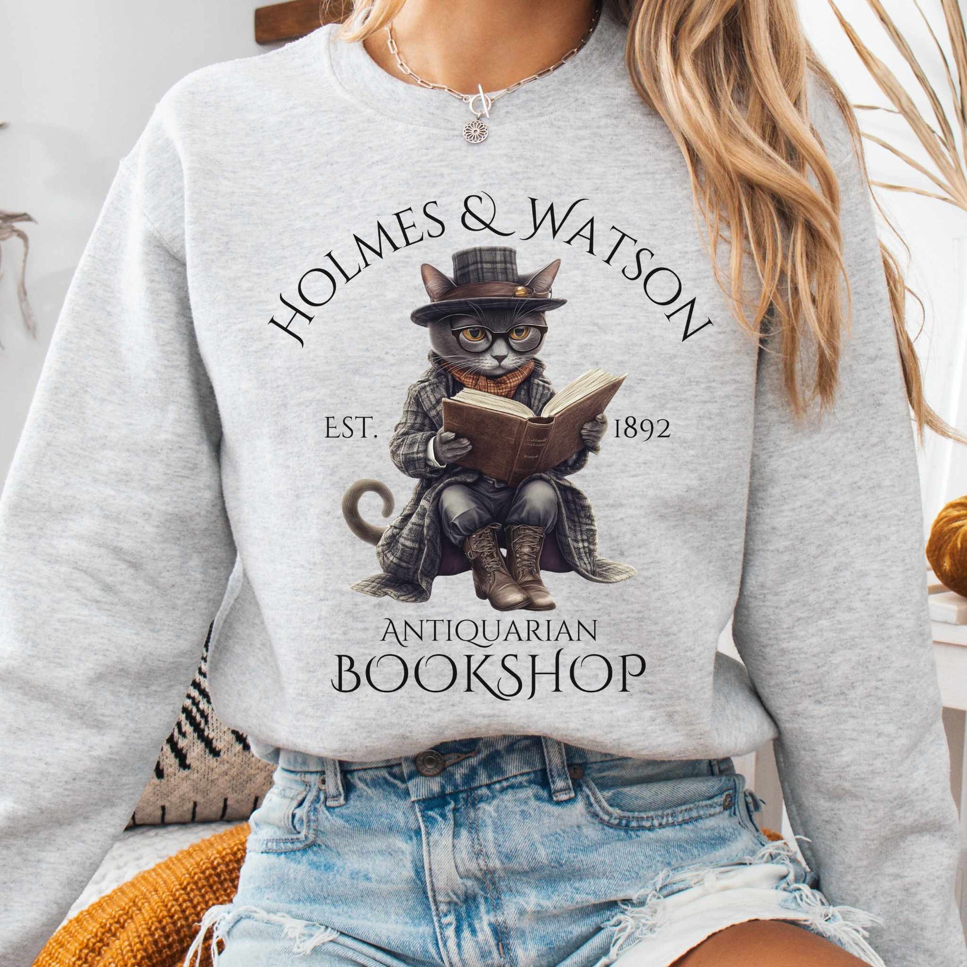 Sweatshirt Holmes & Watson Antiquarian Bookshop - Sherlock Holmes Sweatshirt The Mystic Eden