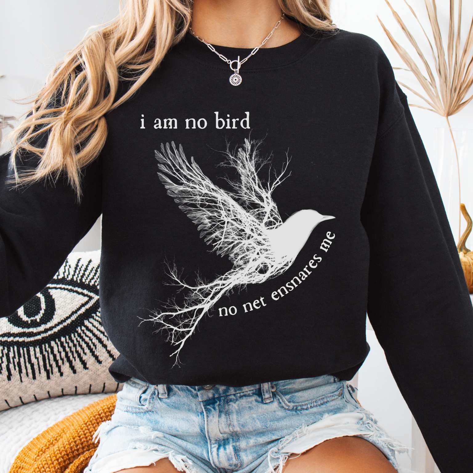 Sweatshirt I am no Bird Jane Eyre Charlotte Brontë Bookish Sweatshirt The Mystic Eden