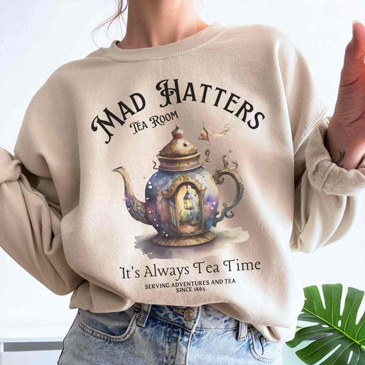 Sweatshirt Mad Hatter Sweatshirt Alice in Wonderland Sweater The Mystic Eden