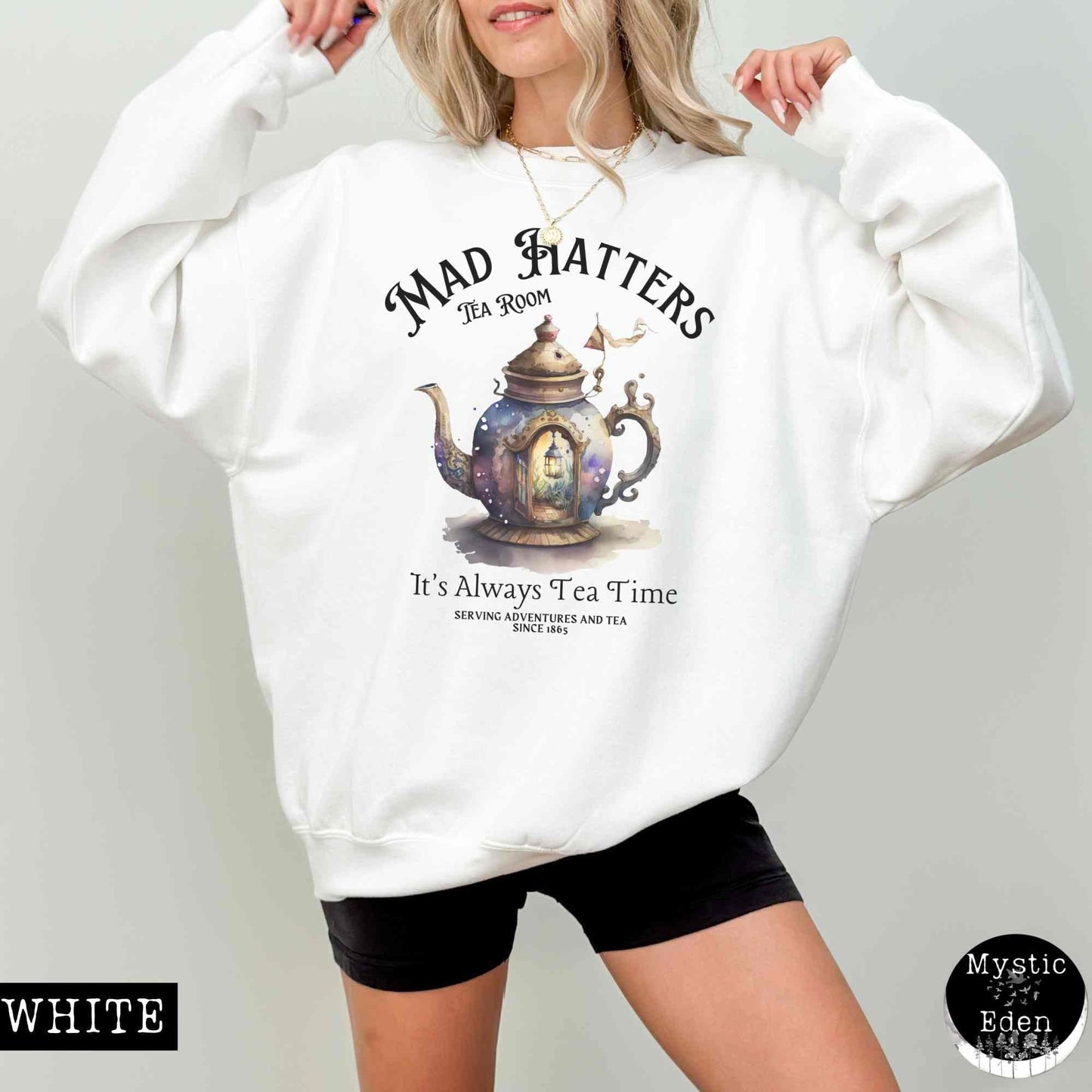 Sweatshirt Mad Hatter Sweatshirt Alice in Wonderland Sweater The Mystic Eden