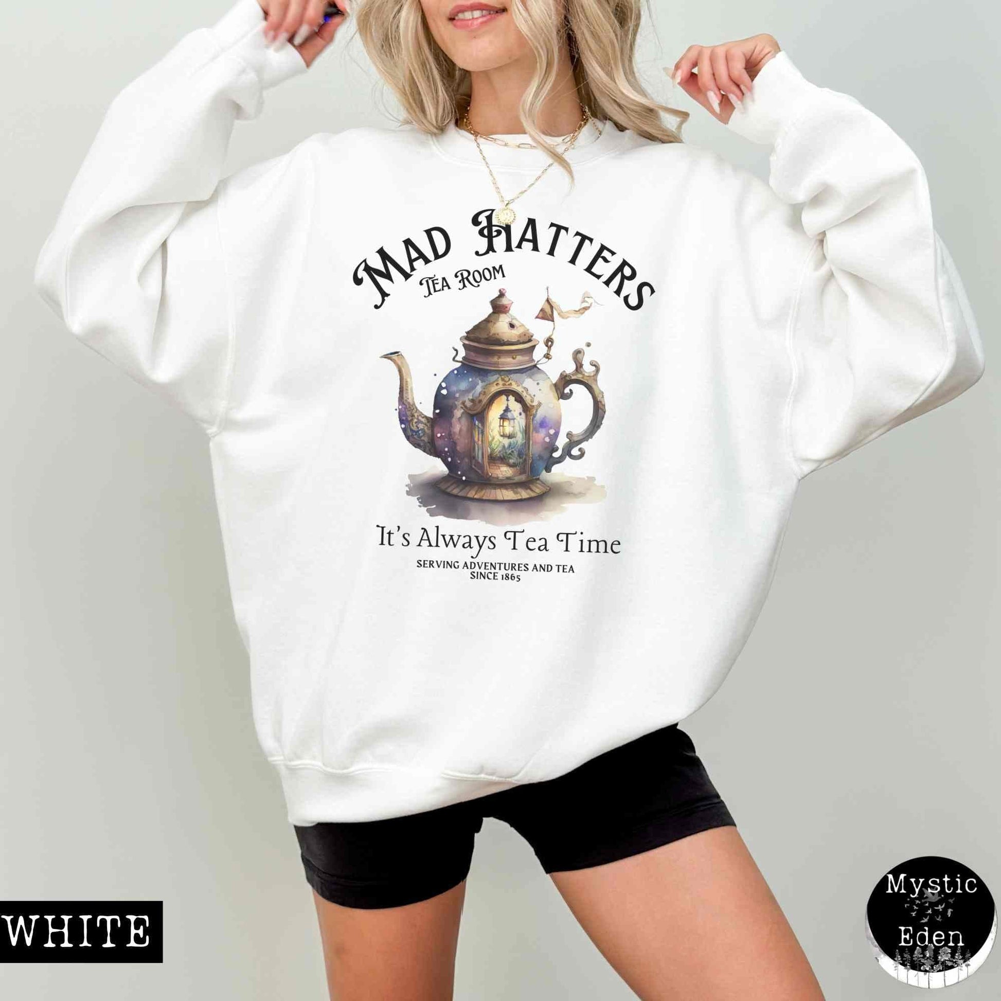 Sweatshirt Mad Hatter Sweatshirt Alice in Wonderland Sweater The Mystic Eden