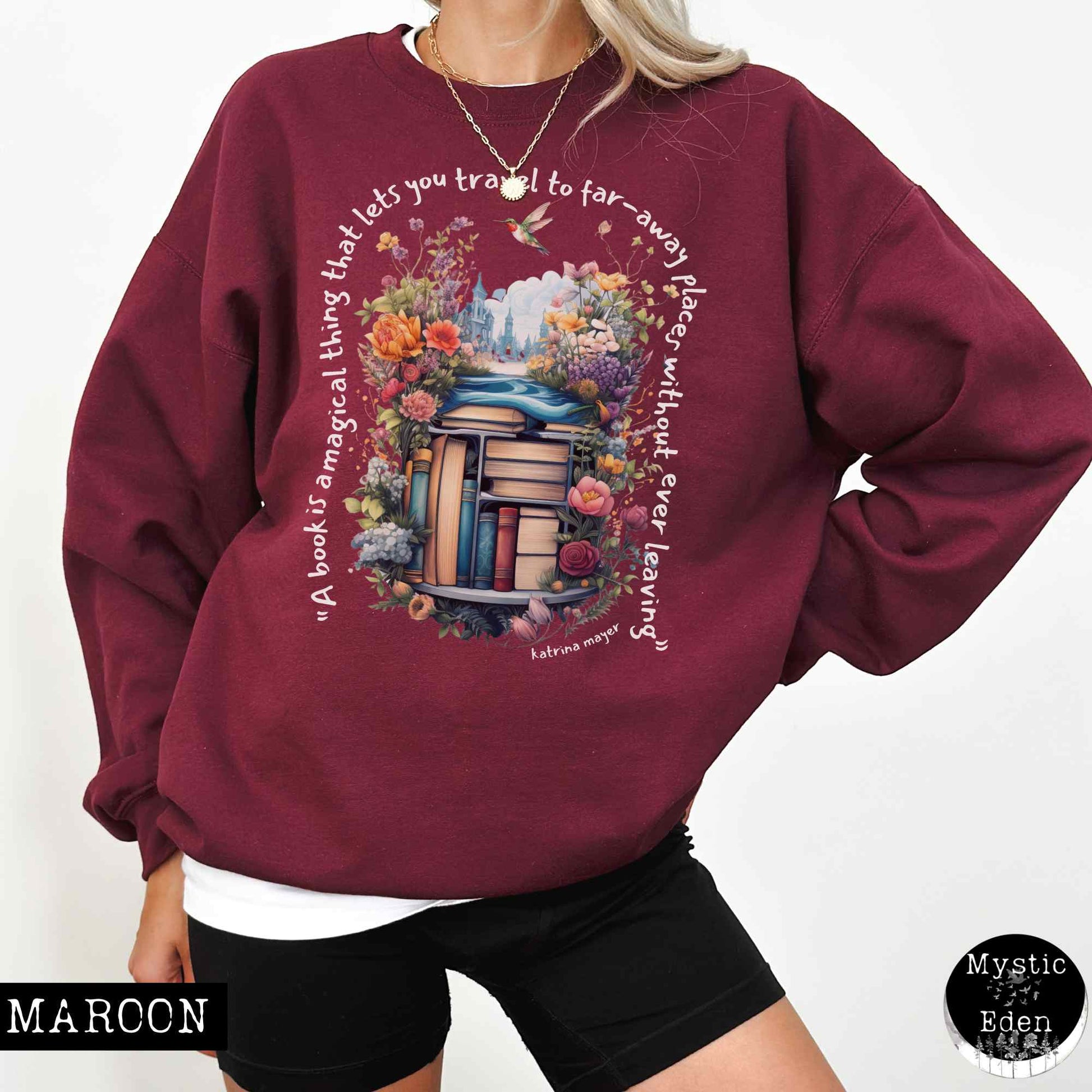 Sweatshirt Magical Book Sweatshirt The Mystic Eden