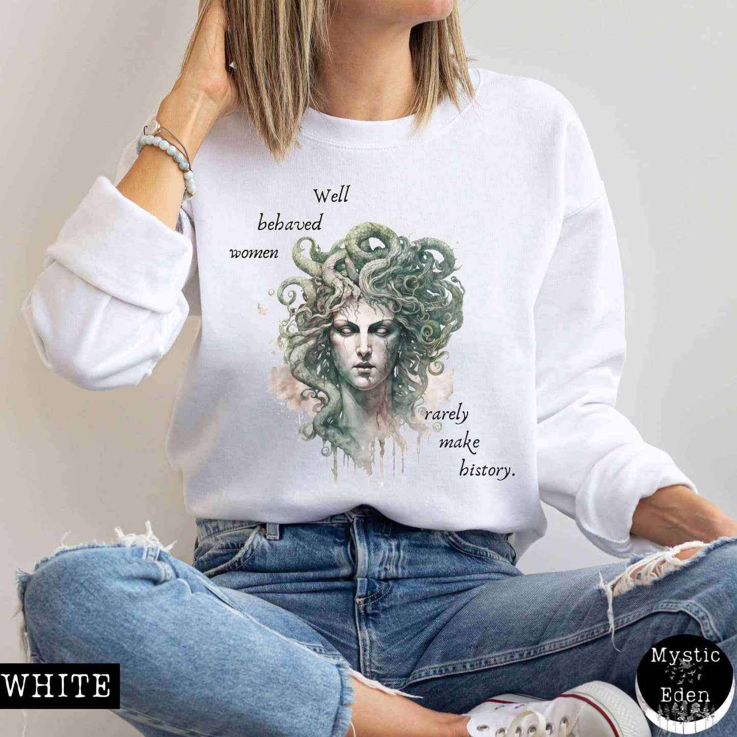 Sweatshirt Medusa Greek Mythology Sweatshirt The Mystic Eden