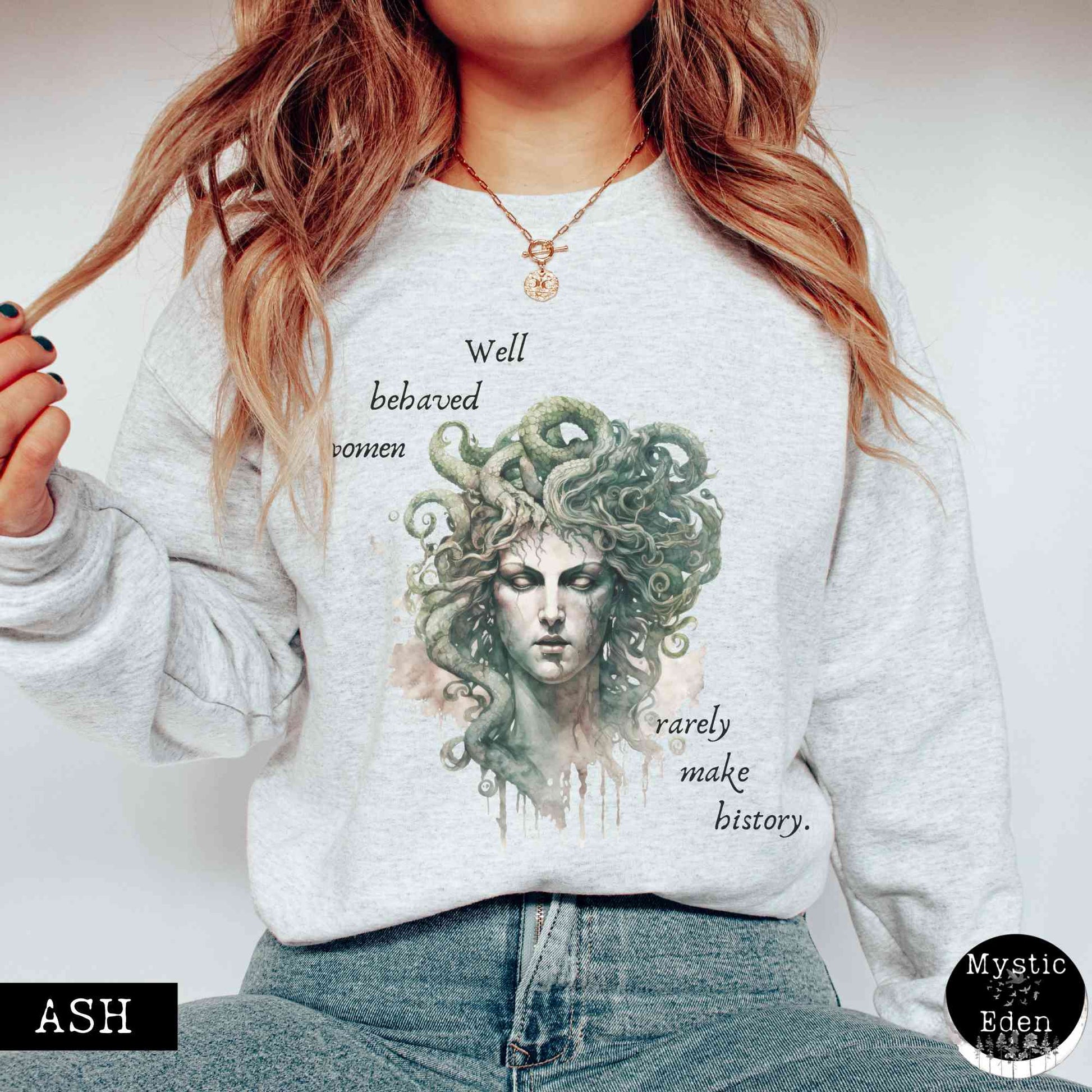 Sweatshirt Medusa Greek Mythology Sweatshirt The Mystic Eden