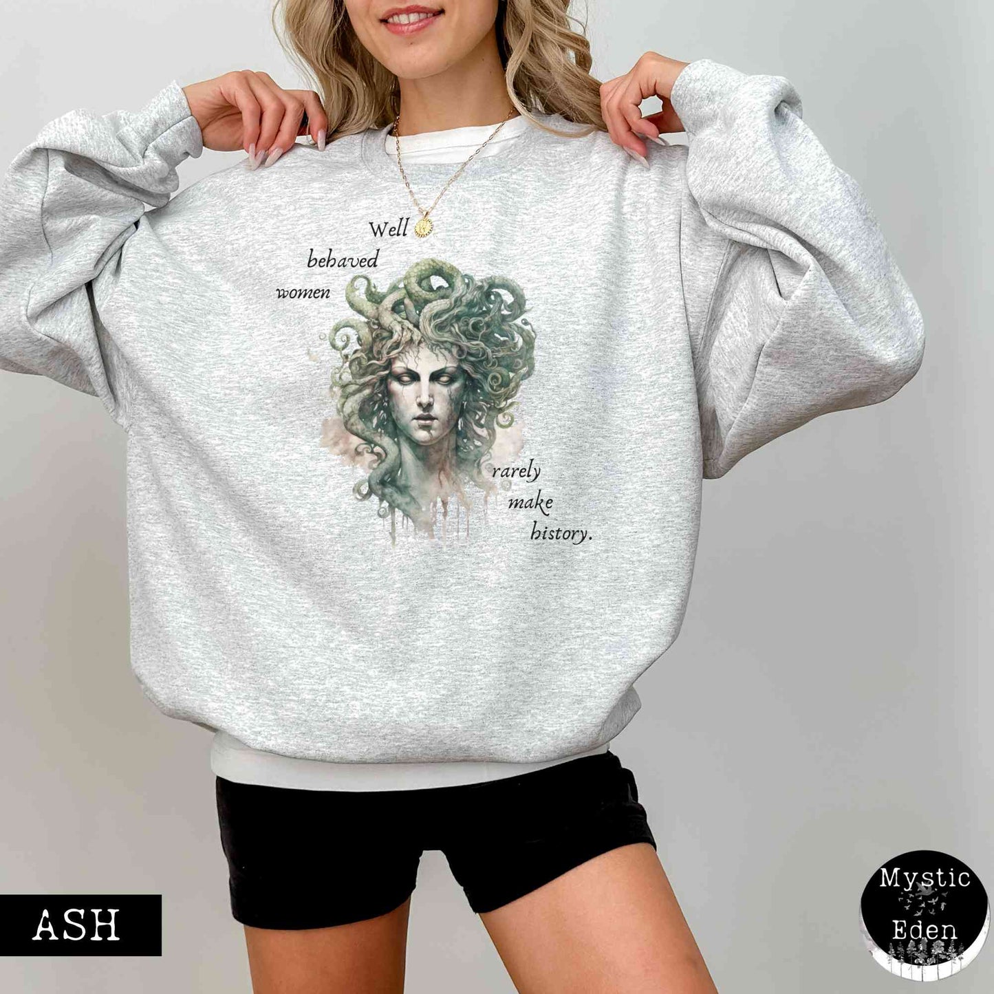 Sweatshirt Medusa Greek Mythology Sweatshirt The Mystic Eden