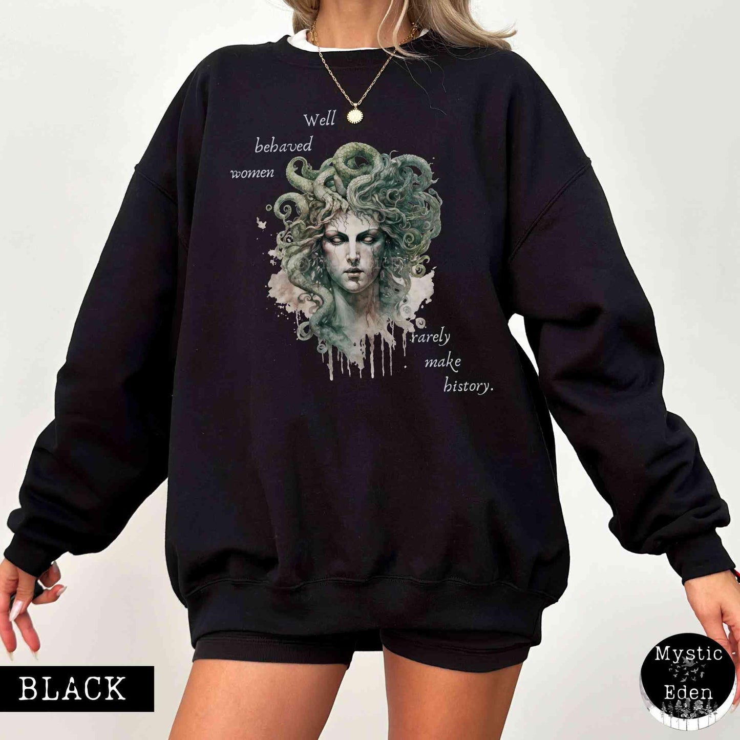 Sweatshirt Medusa Greek Mythology Sweatshirt The Mystic Eden