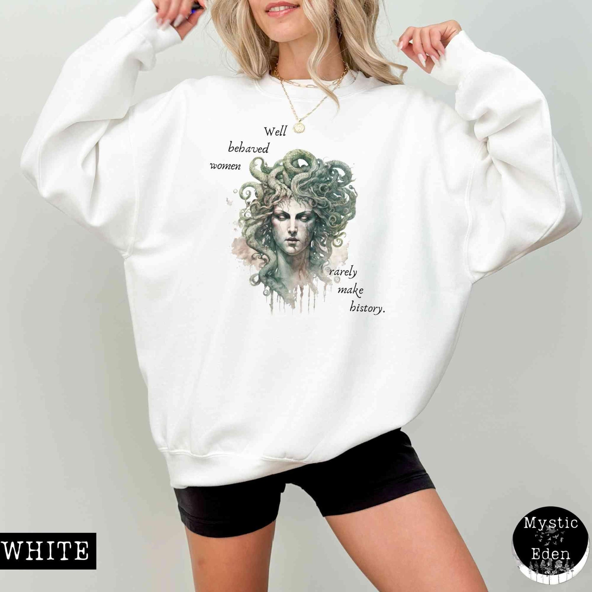 Sweatshirt Medusa Greek Mythology Sweatshirt The Mystic Eden