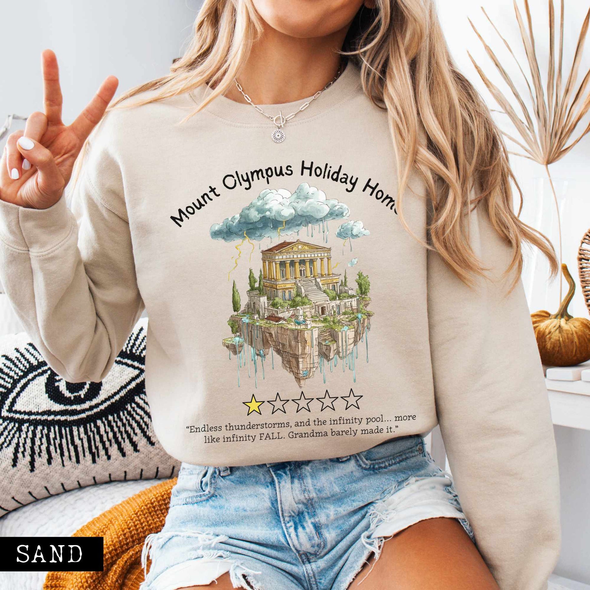 Sweatshirt Mount Olympus Holiday Home Sweatshirt The Mystic Eden