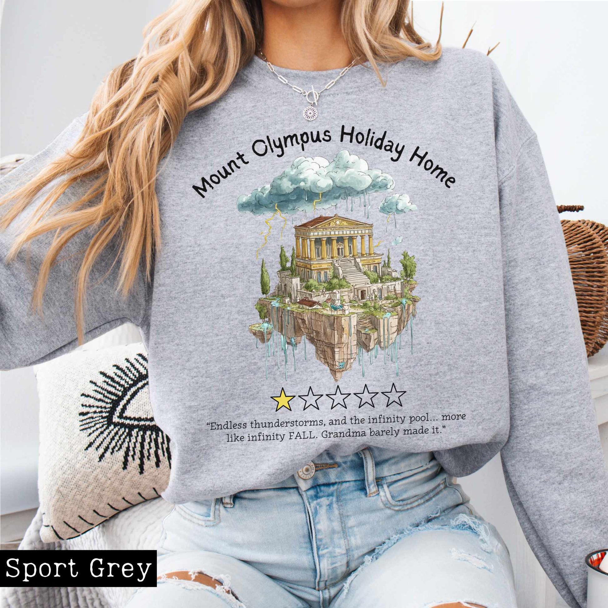 Sweatshirt Mount Olympus Holiday Home Sweatshirt The Mystic Eden
