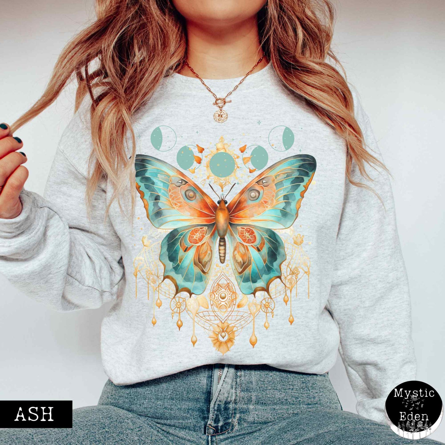 Sweatshirt Mystical and Whimsical Butterfly Sweatshirt The Mystic Eden