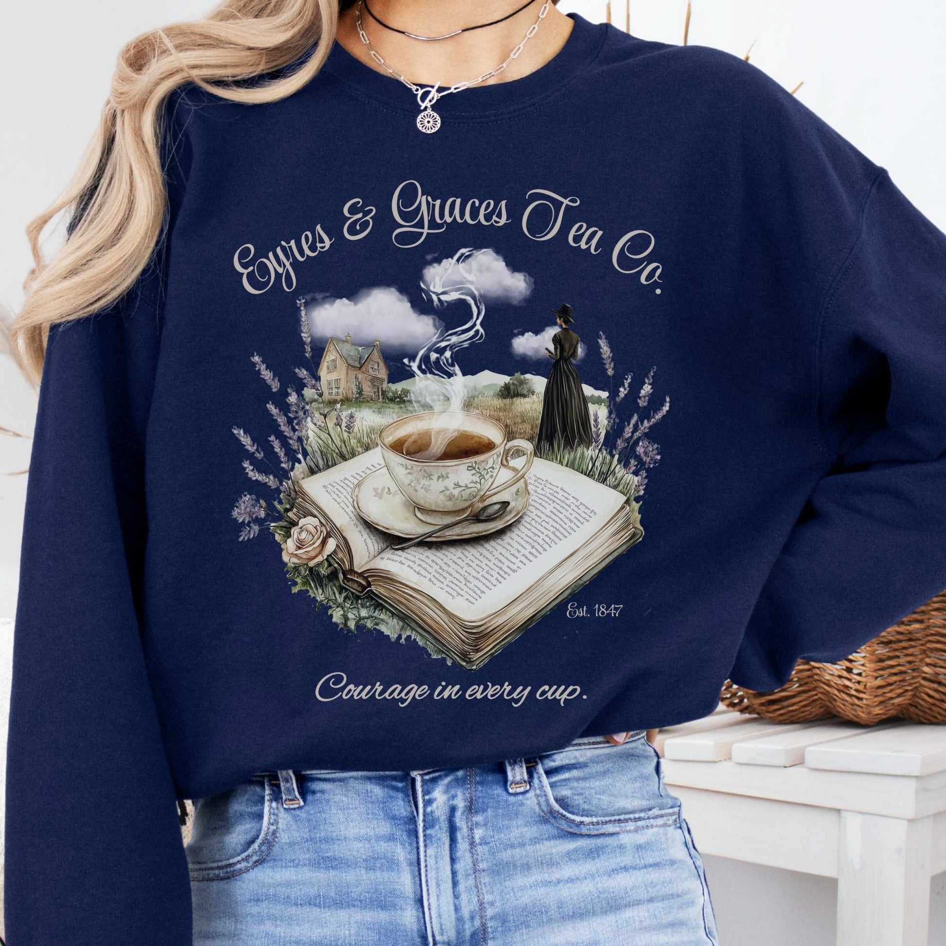 Sweatshirt Navy / S Eyres & Graces Tea Co. Sweatshirt The Mystic Eden